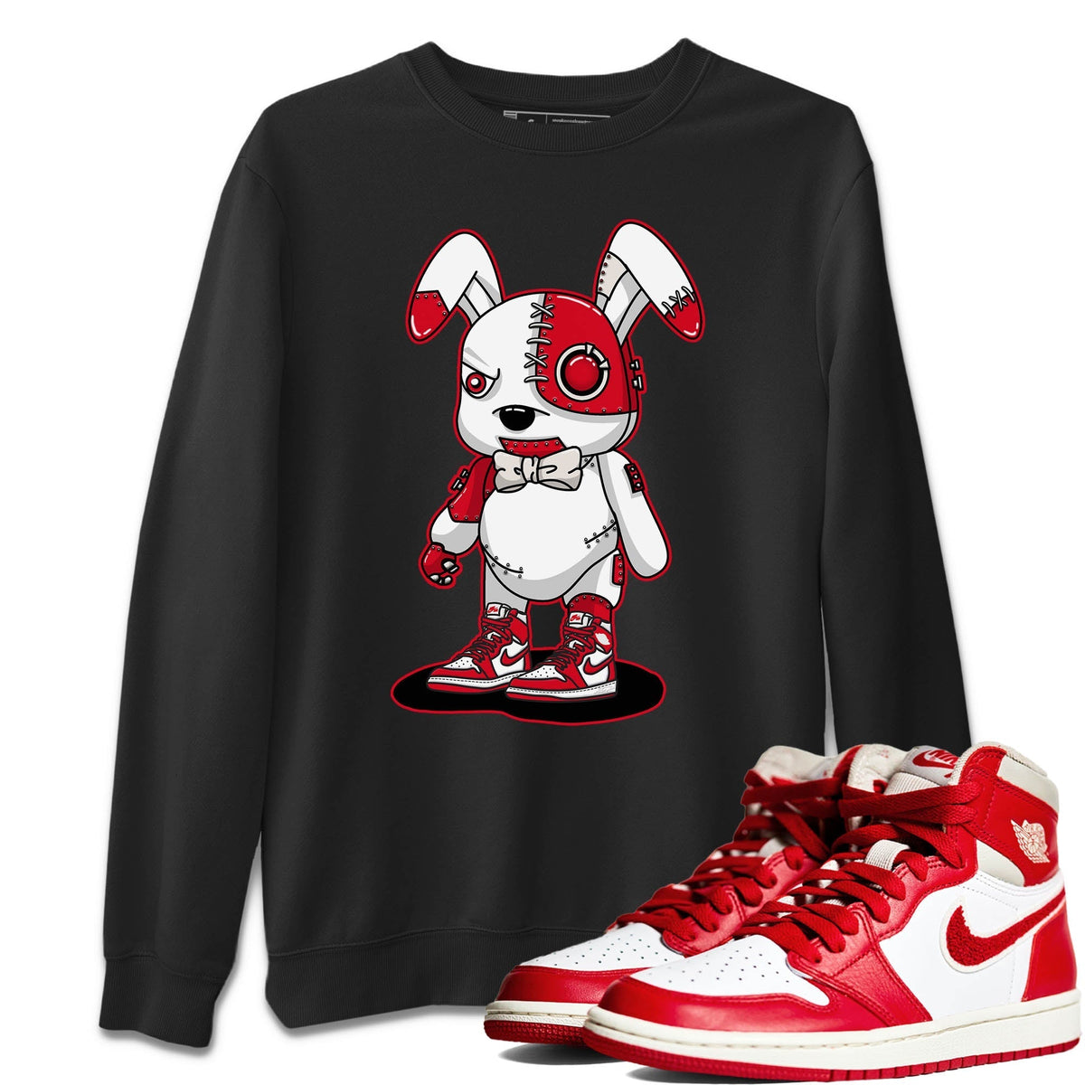 Jordan 1 Newstalgia Sneaker Matching T-Shirt Cyborg Bunny Sneaker Tees Jordan 1 Newstalgia Sneaker Release Tees Crew Neck Tees