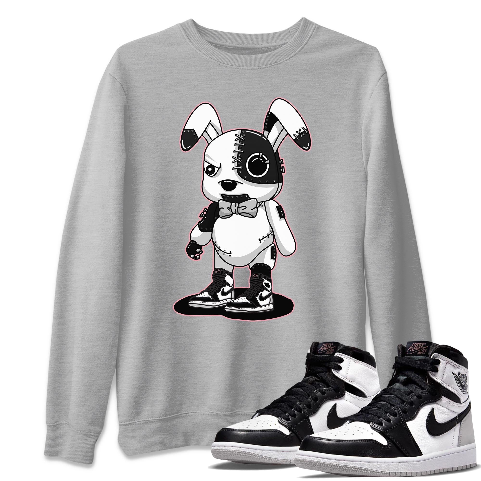 Jordan 1 Stage Haze Sneaker Matching T-Shirt Cyborg Bunny Sneaker Tees Jordan 1 Stage Haze Sneaker Release Tees Crew Neck Tees