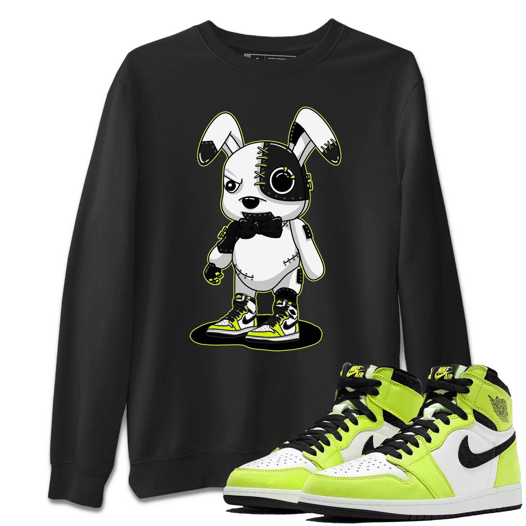 Jordan 1 Visionaire Sneaker Matching T-Shirt Cyborg Bunny Sneaker Tees Jordan 1 Visionaire Sneaker Release Tees Crew Neck Tees