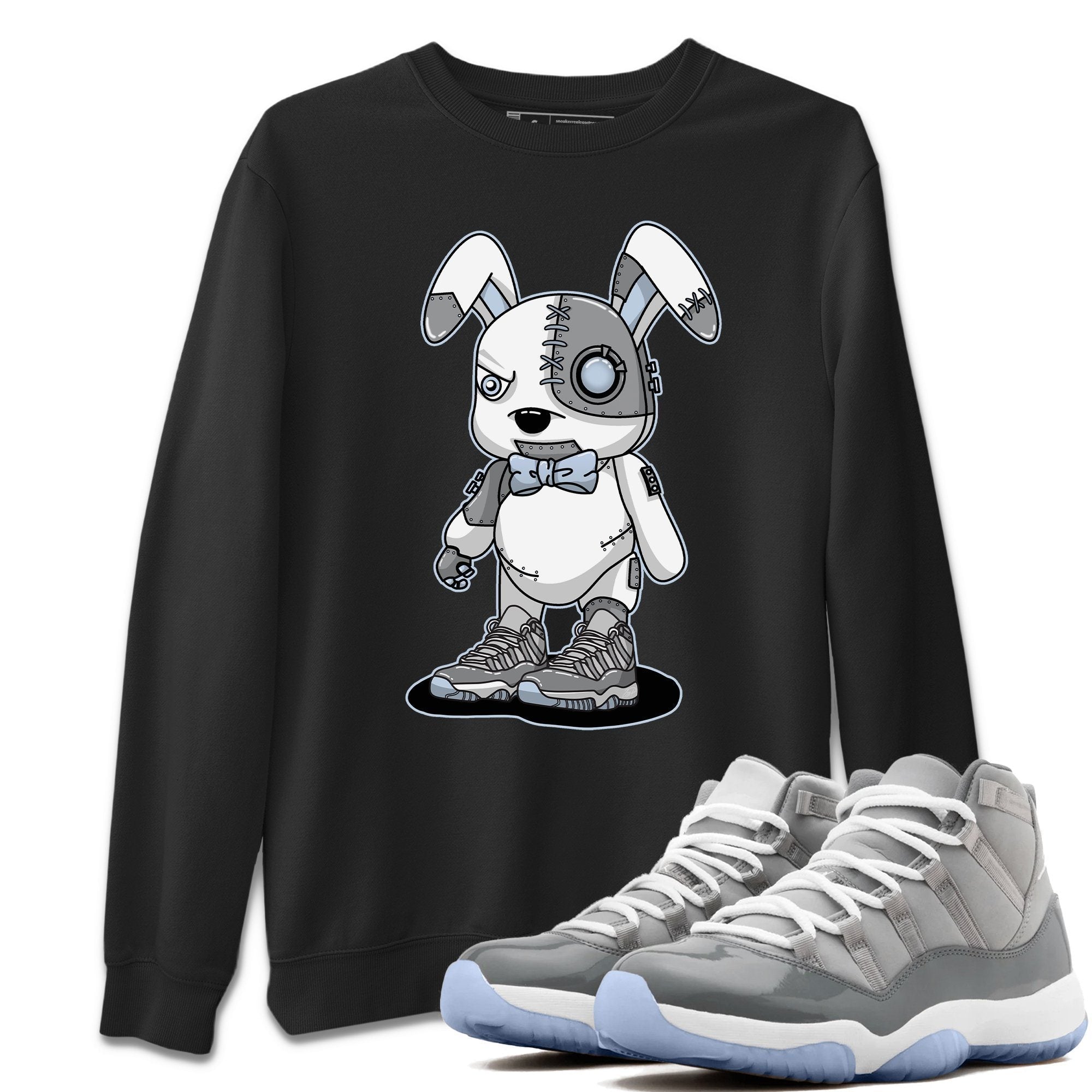 Jordan 11 Cool Grey Shirt To Match Jordans Cyborg Bunny Sneaker Tees Jordan 11 Cool Grey Drip Gear Zone Sneaker Matching Clothing Unisex Shirts