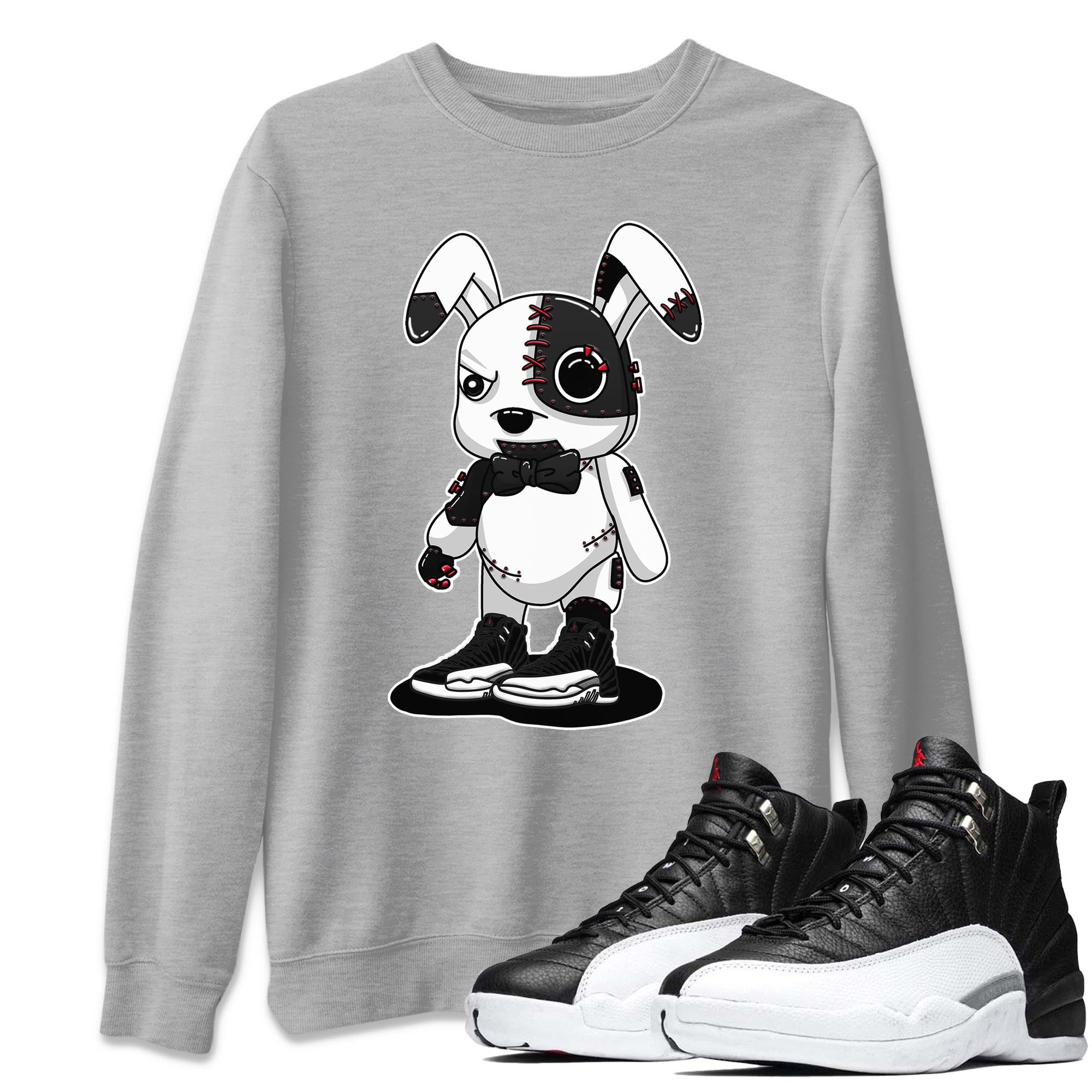 Jordan 12 Playoffs Shirt To Match Jordans Cyborg Bunny Sneaker Tees Jordan 12 Playoffs Drip Gear Zone Sneaker Matching Clothing Unisex Shirts