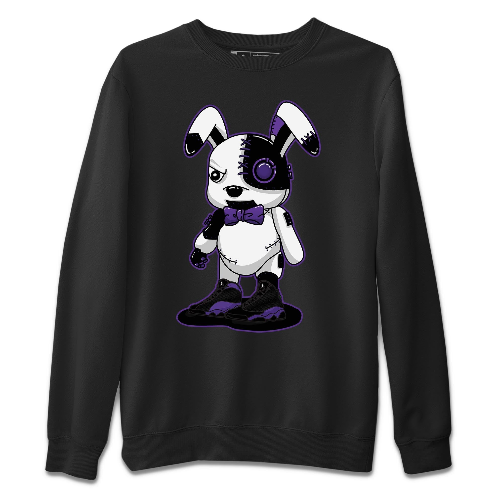 Jordan 13 Court Purple Shirt To Match Jordans Cyborg Bunny Sneaker Tees Jordan 13 Court Purple Drip Gear Zone Sneaker Matching Clothing Unisex Shirts