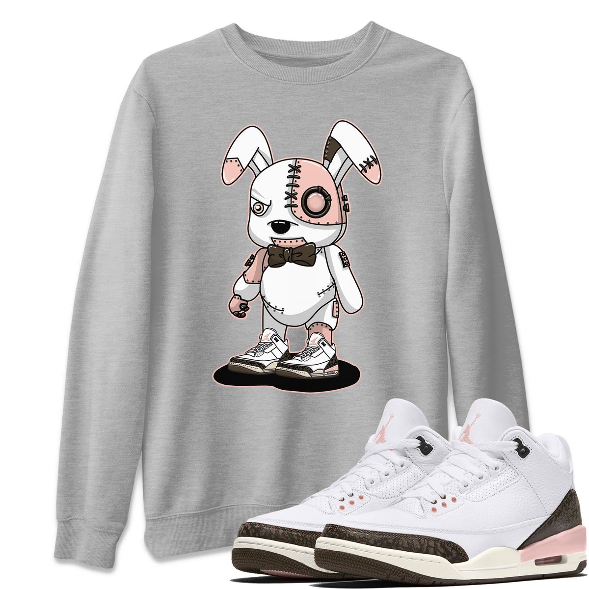 Jordan 3 Atmosphere Sneaker Matching T-Shirt Cyborg Bunny Sneaker Tees Jordan 3 Atmosphere Sneaker Release Tees Crew Neck Tees