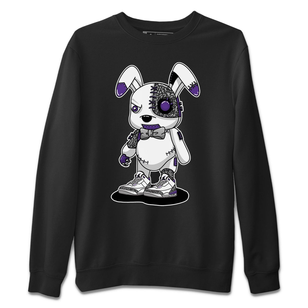 Jordan 3 Dark Iris Sneaker Matching T-Shirt Cyborg Bunny Sneaker Tees Jordan 3 Dark Iris Sneaker Release Tees Crew Neck Tees