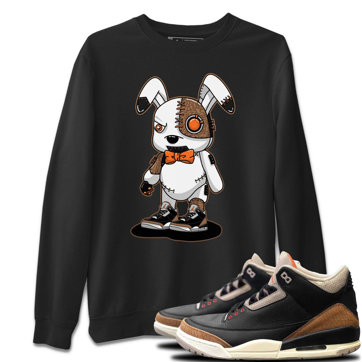 Jordan 3 Desert Elephant Sneaker Matching T-Shirt Cyborg Bunny Sneaker Tees Jordan 3 Desert Elephant Sneaker Release Tees Crew Neck Tees