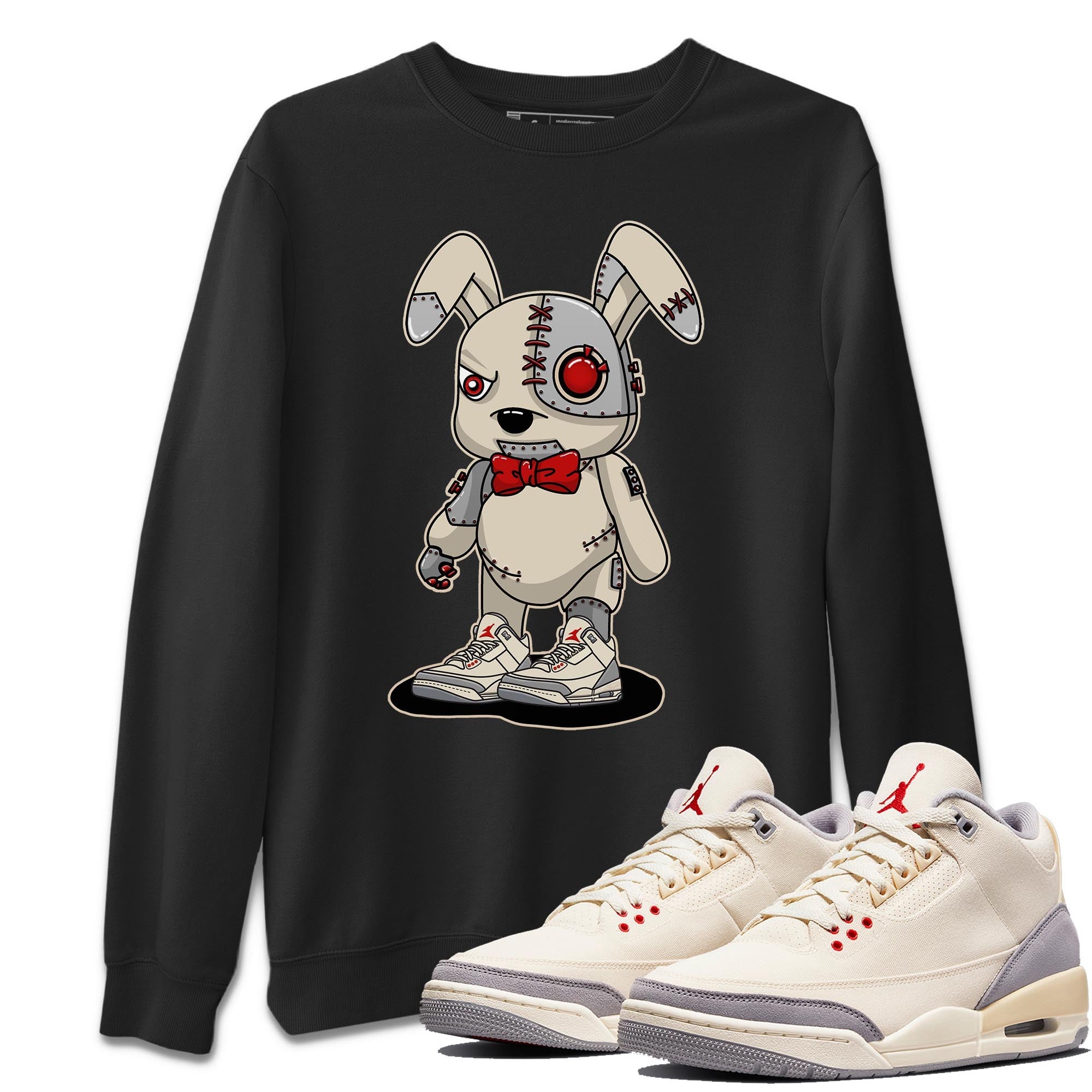 Jordan 3 Muslin Shirt To Match Jordans Cyborg Bunny Sneaker Tees Jordan 3 Muslin Drip Gear Zone Sneaker Matching Clothing Unisex Shirts