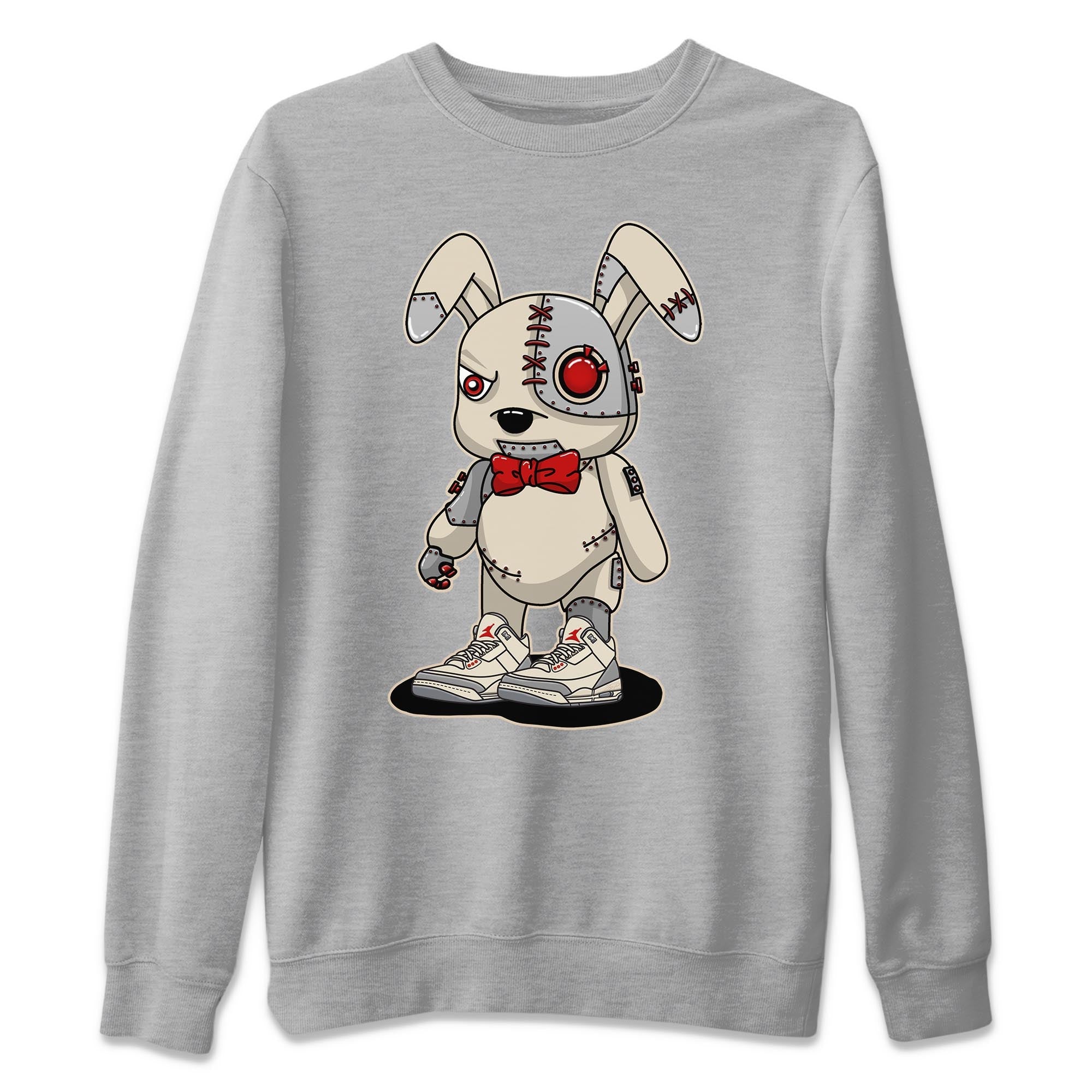 Jordan 3 Muslin Shirt To Match Jordans Cyborg Bunny Sneaker Tees Jordan 3 Muslin Drip Gear Zone Sneaker Matching Clothing Unisex Shirts