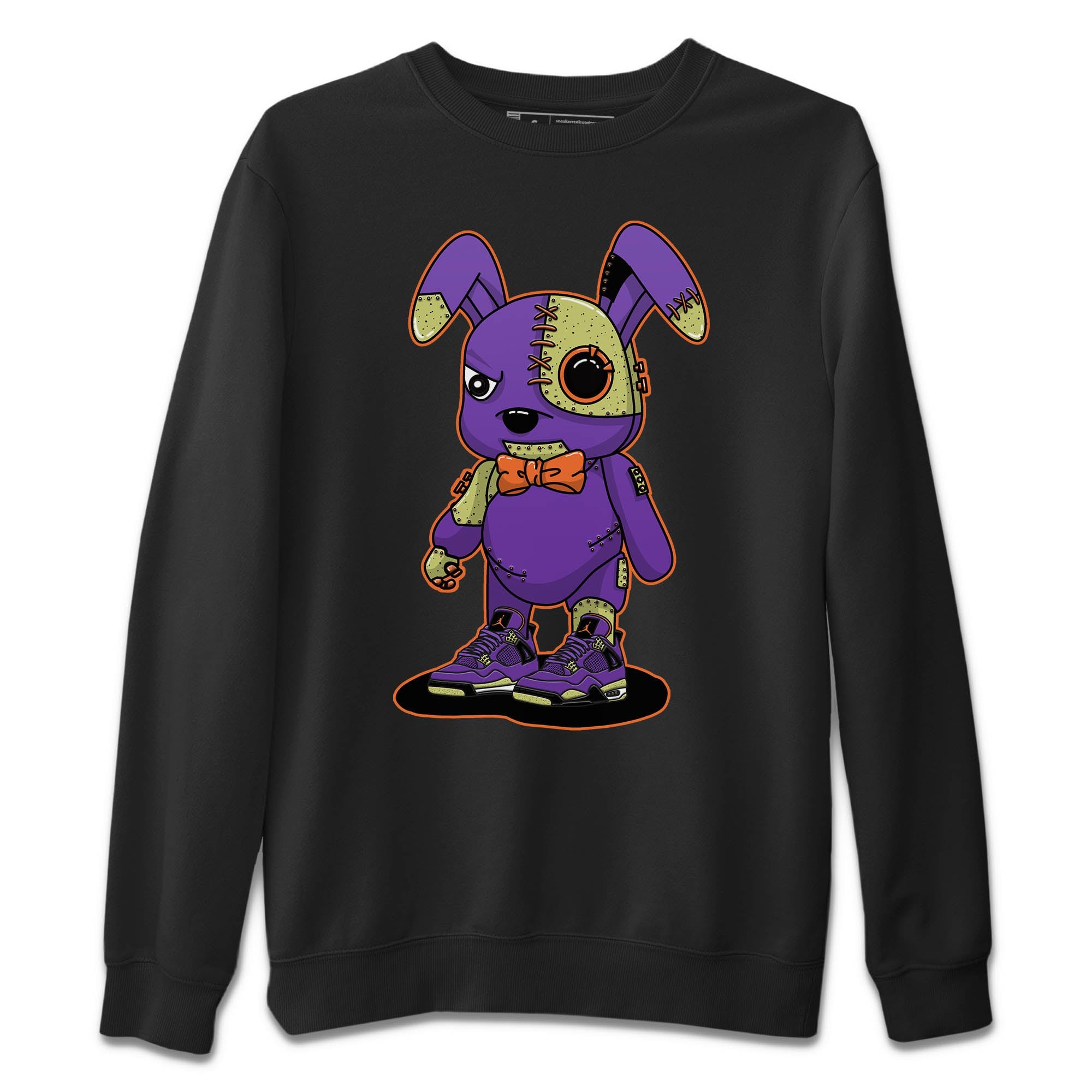 Jordan 4 Canyon Purple Sneaker Matching T-Shirt Cyborg Bunny Sneaker Tees Jordan 4 Canyon Purple Sneaker Release Tees Crew Neck Tees