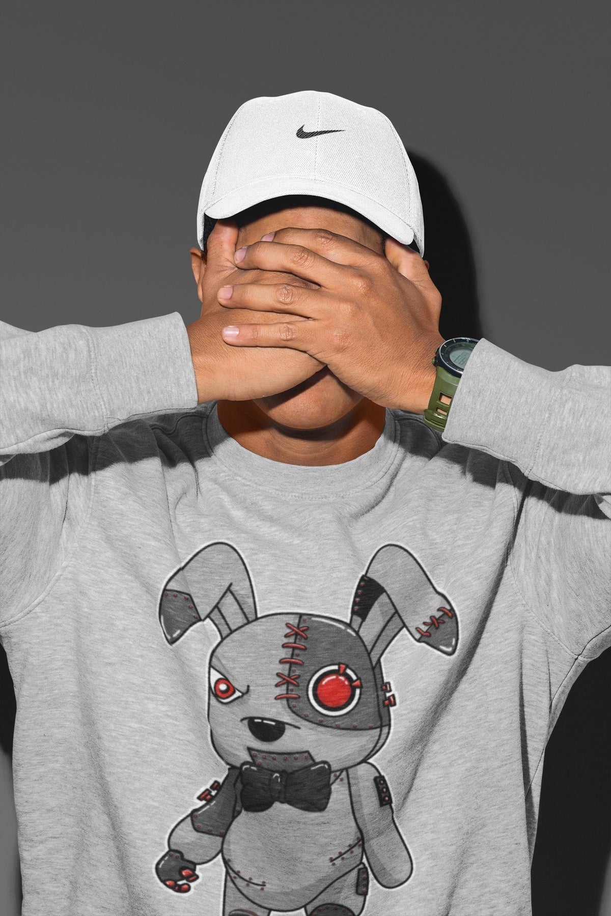 Jordan 4 Infrared Sneaker Matching T-Shirt Cyborg Bunny Sneaker Tees Jordan 4 Infrared Sneaker Release Tees Crew Neck Tees