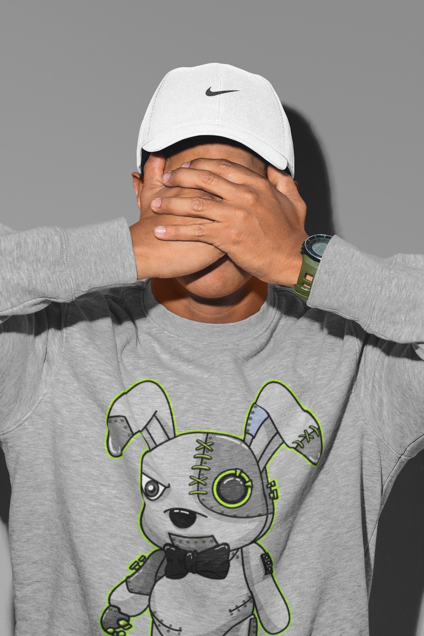 Jordan 5 Green Bean Sneaker Matching T-Shirt Cyborg Bunny Sneaker Tees Jordan 5 Green Bean Sneaker Release Tees Crew Neck Tees