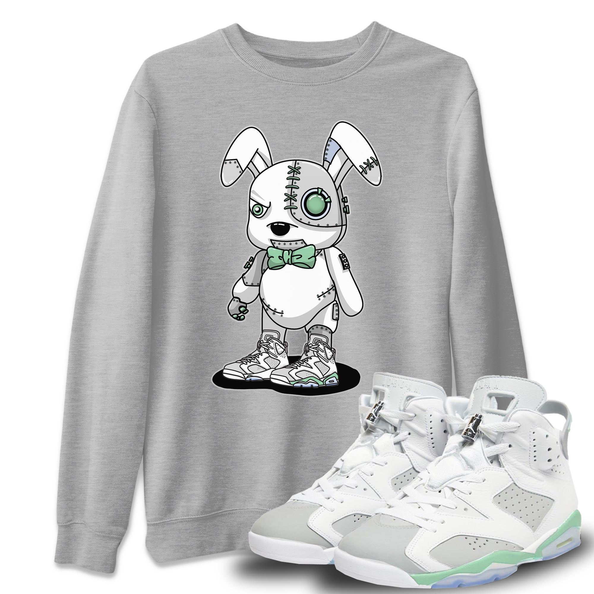 Jordan 6 Mint Foam Shirt To Match Jordans Cyborg Bunny Sneaker Tees Jordan 6 Mint Foam Drip Gear Zone Sneaker Matching Clothing Unisex Shirts