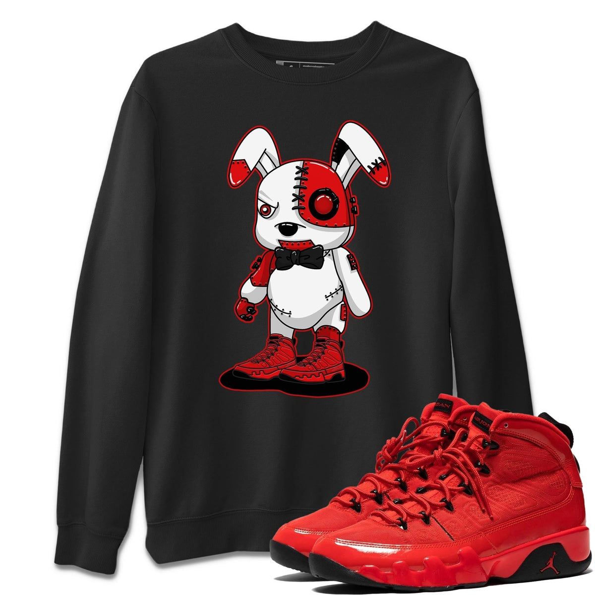 Jordan 9 Chile Red Shirt To Match Jordans Cyborg Bunny Sneaker Tees Jordan 9 Chile Red Drip Gear Zone Sneaker Matching Clothing Unisex Shirts