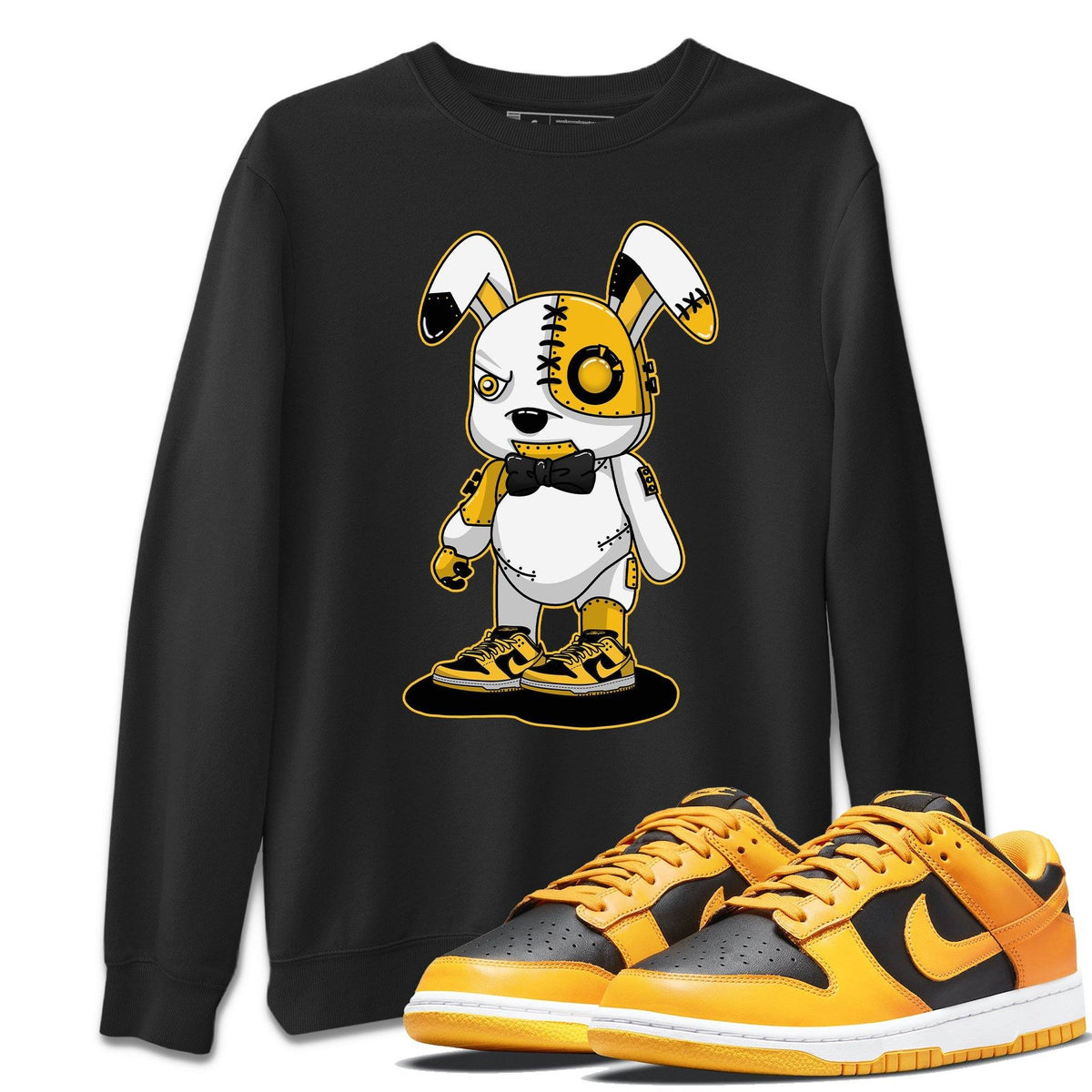 Dunk Championship Goldenrod Sneaker Match Tees Cyborg Bunny Sneaker Tees Dunk Championship Goldenrod Jordan to match sneaker T-Shirt Crew Neck Shirts