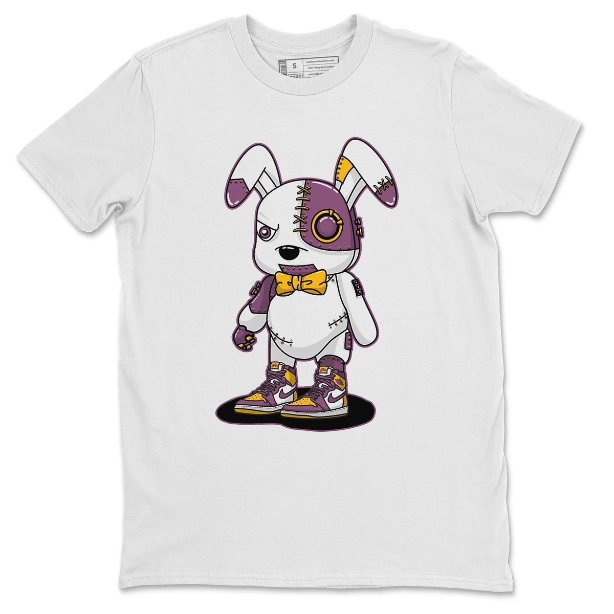 Jordan 1 Brotherhood Sneaker Matching T-Shirt Cyborg Bunny Sneaker Tees Jordan 1 Brotherhood Sneaker Release Tees Crew Neck Tees