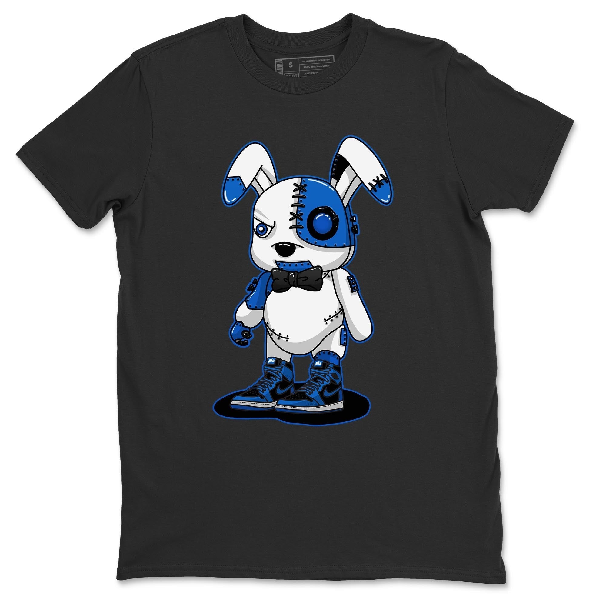 Jordan 1 Dark Marina Blue Sneaker Matching T-Shirt Cyborg Bunny Sneaker Tees Jordan 1 Dark Marina Blue Sneaker Release Tees Crew Neck Tees