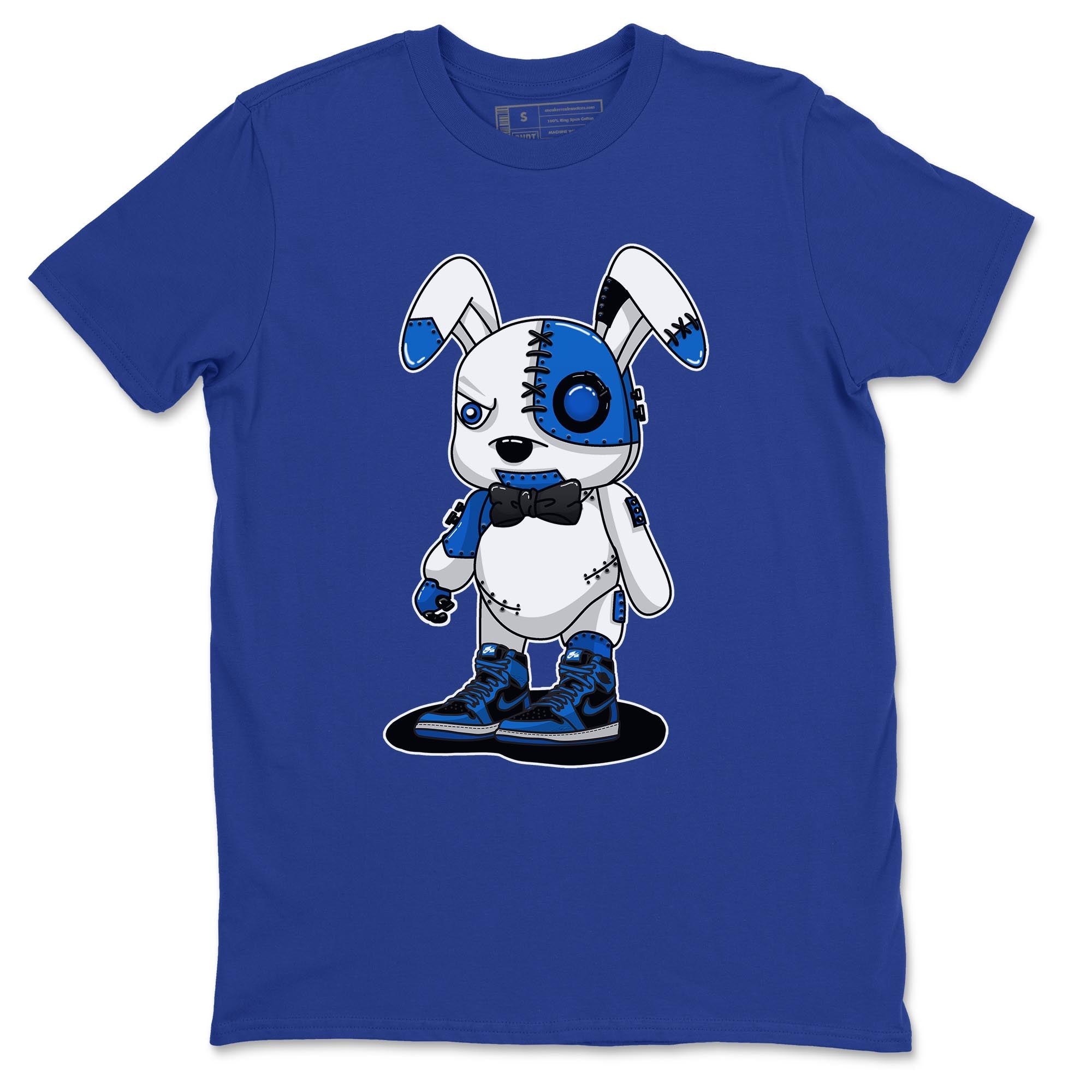 Jordan 1 Dark Marina Blue Sneaker Matching T-Shirt Cyborg Bunny Sneaker Tees Jordan 1 Dark Marina Blue Sneaker Release Tees Crew Neck Tees