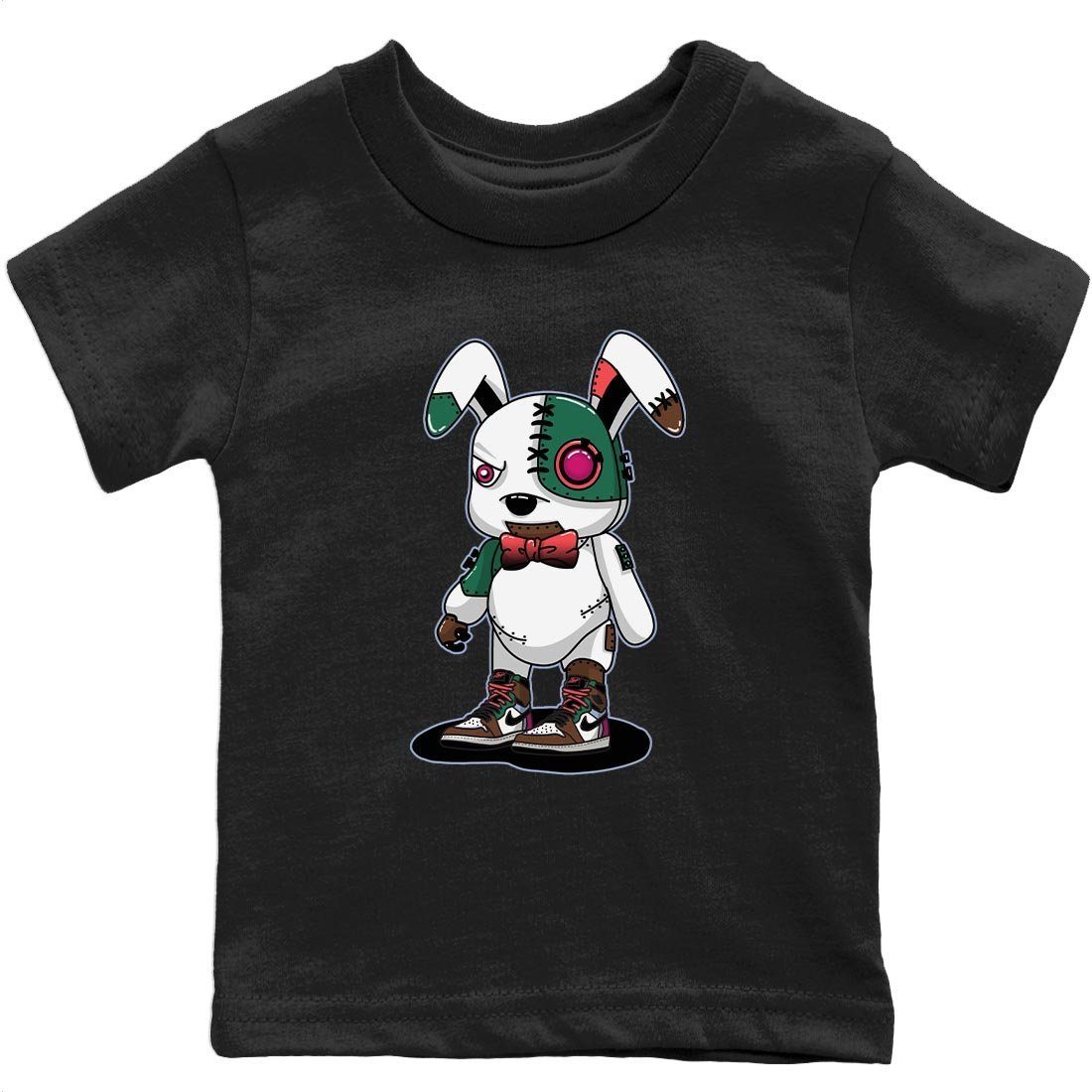 Jordan 1 Hand Crafted Sneaker Matching T-Shirt Cyborg Bunny Sneaker Tees Jordan 1 Hand Crafted Sneaker Release Tees Kids Shirts