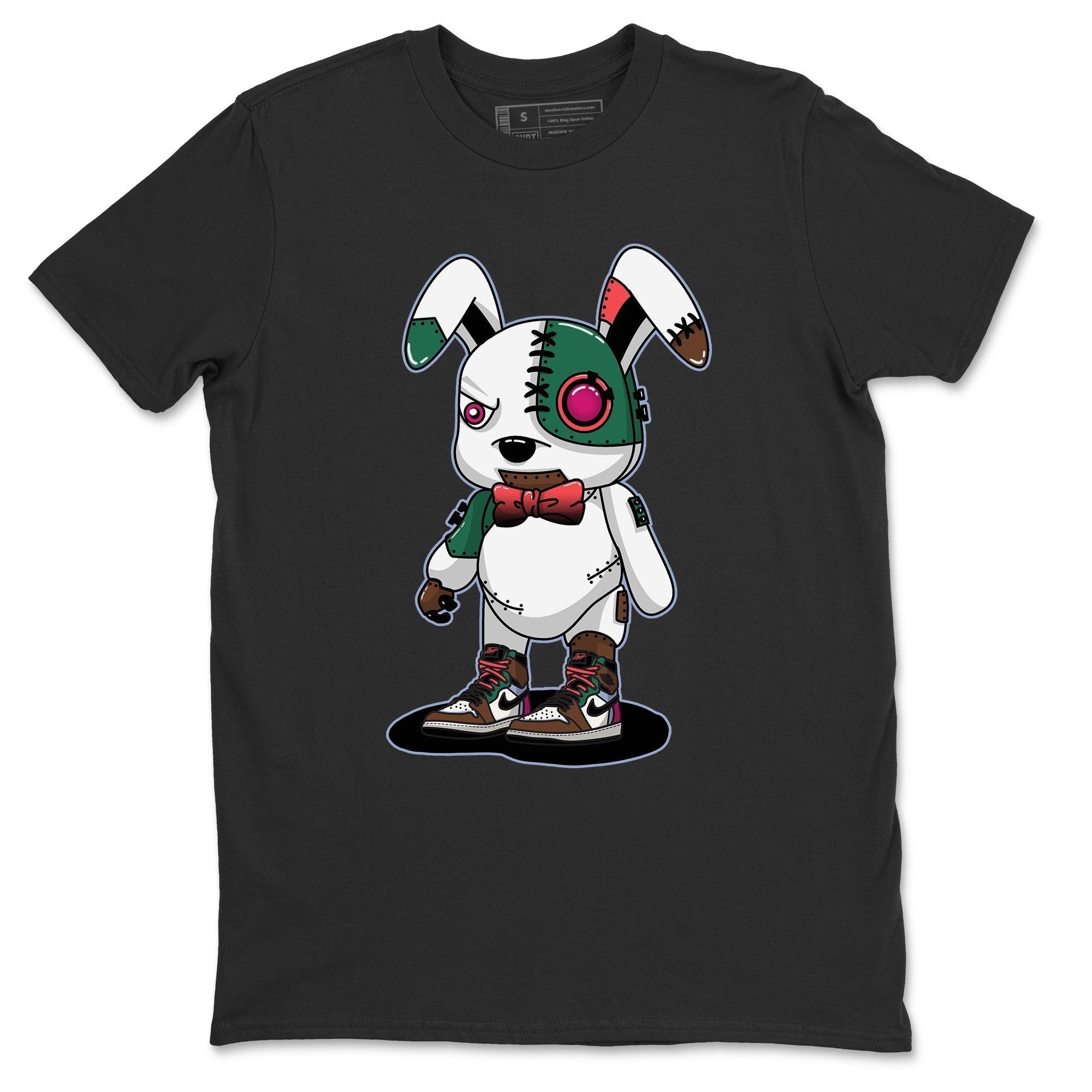 Jordan 1 Hand Crafted Sneaker Matching T-Shirt Cyborg Bunny Sneaker Tees Jordan 1 Hand Crafted Sneaker Release Tees Crew Neck Tees