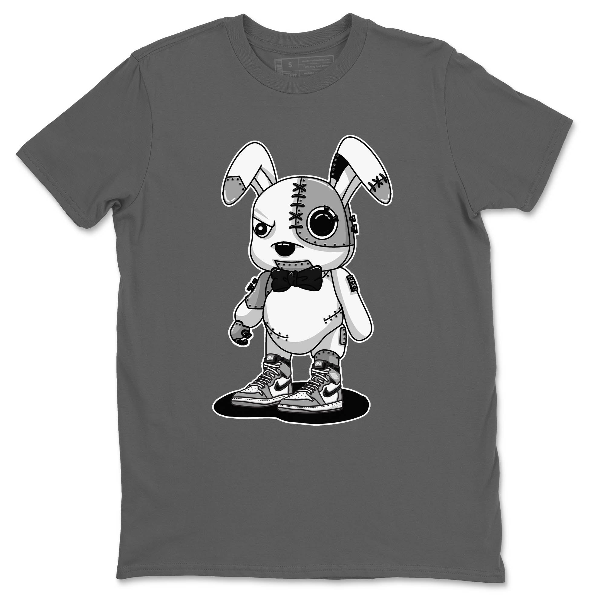 Jordan 1 Light Smoke Grey Sneaker Matching T-Shirt Cyborg Bunny Sneaker Tees Jordan 1 Light Smoke Grey Sneaker Release Tees Crew Neck Tees