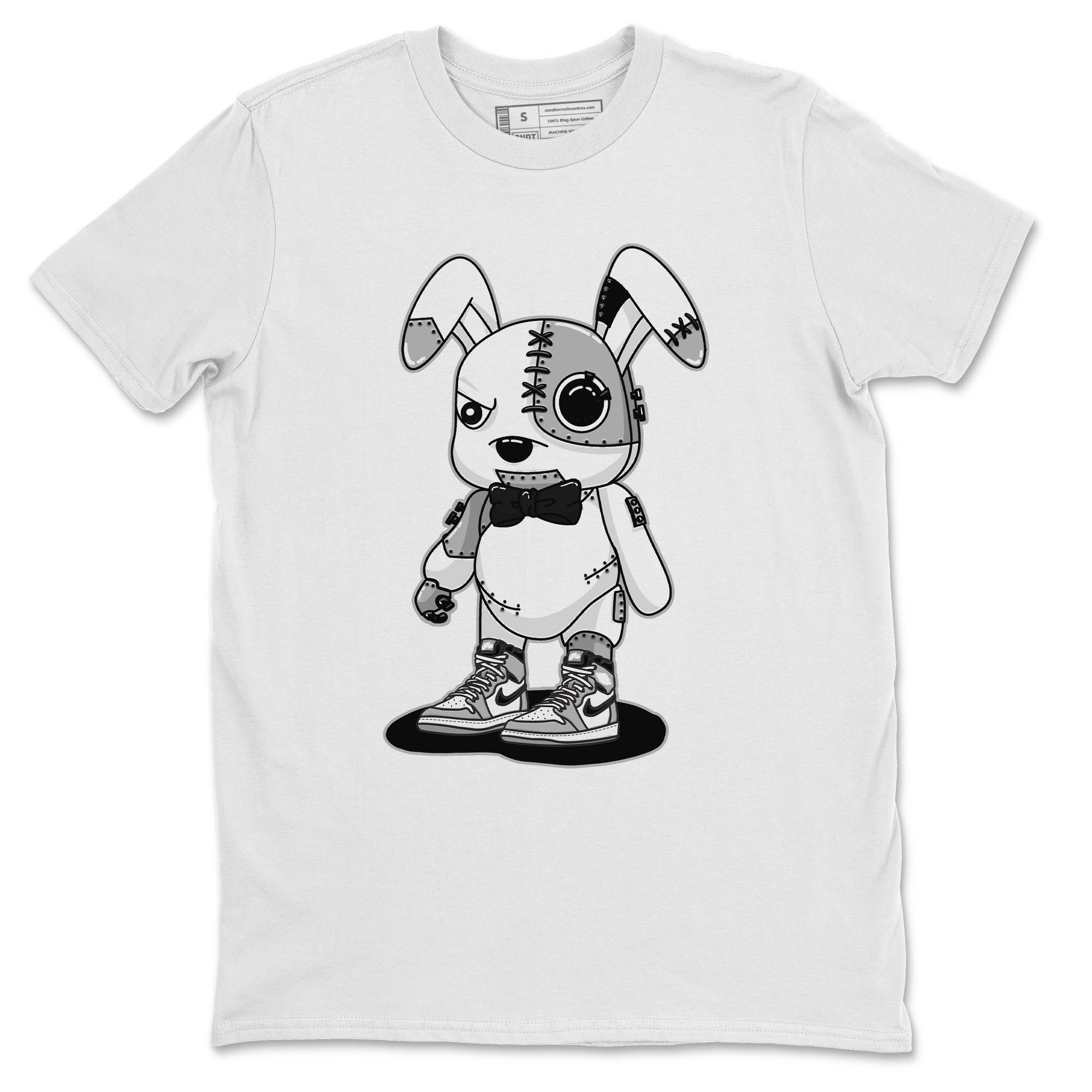 Jordan 1 Light Smoke Grey Sneaker Matching T-Shirt Cyborg Bunny Sneaker Tees Jordan 1 Light Smoke Grey Sneaker Release Tees Crew Neck Tees