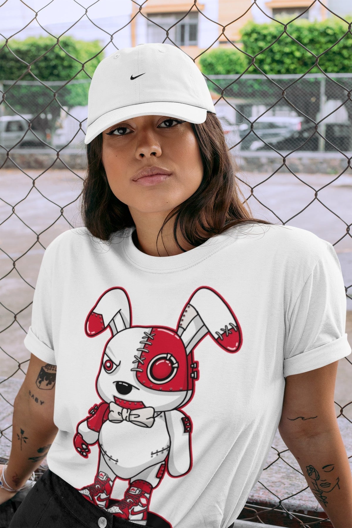 Jordan 1 Newstalgia Sneaker Matching T-Shirt Cyborg Bunny Sneaker Tees Jordan 1 Newstalgia Sneaker Release Tees Crew Neck Tees