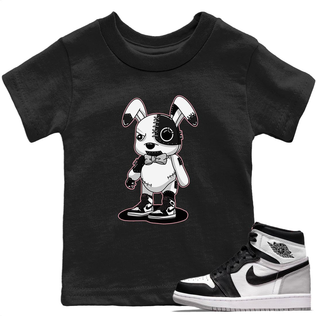 Jordan 1 Stage Haze Sneaker Matching T-Shirt Cyborg Bunny Sneaker Tees Jordan 1 Stage Haze Sneaker Release Tees Kids Shirts