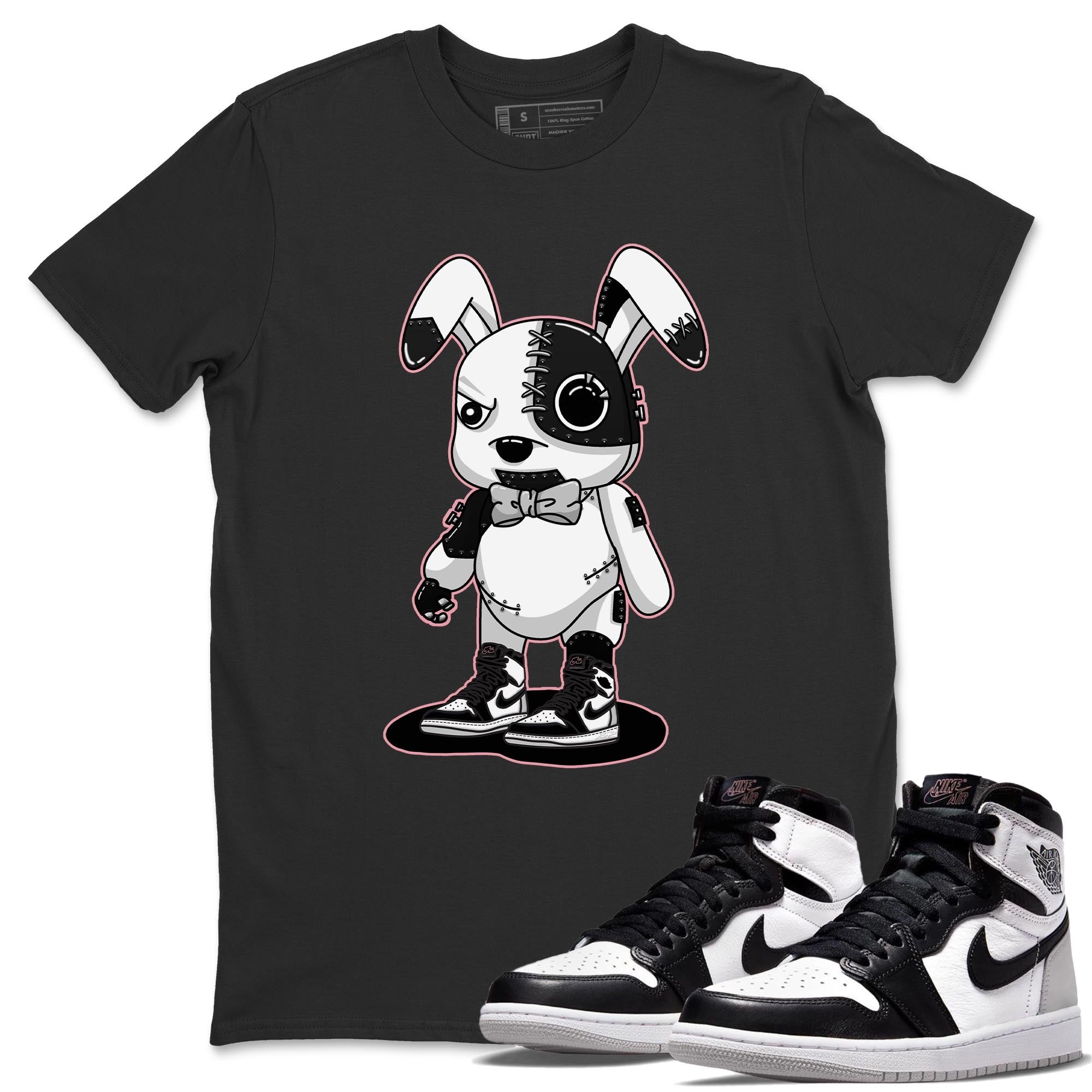 Jordan 1 Stage Haze Sneaker Matching T-Shirt Cyborg Bunny Sneaker Tees Jordan 1 Stage Haze Sneaker Release Tees Crew Neck Tees