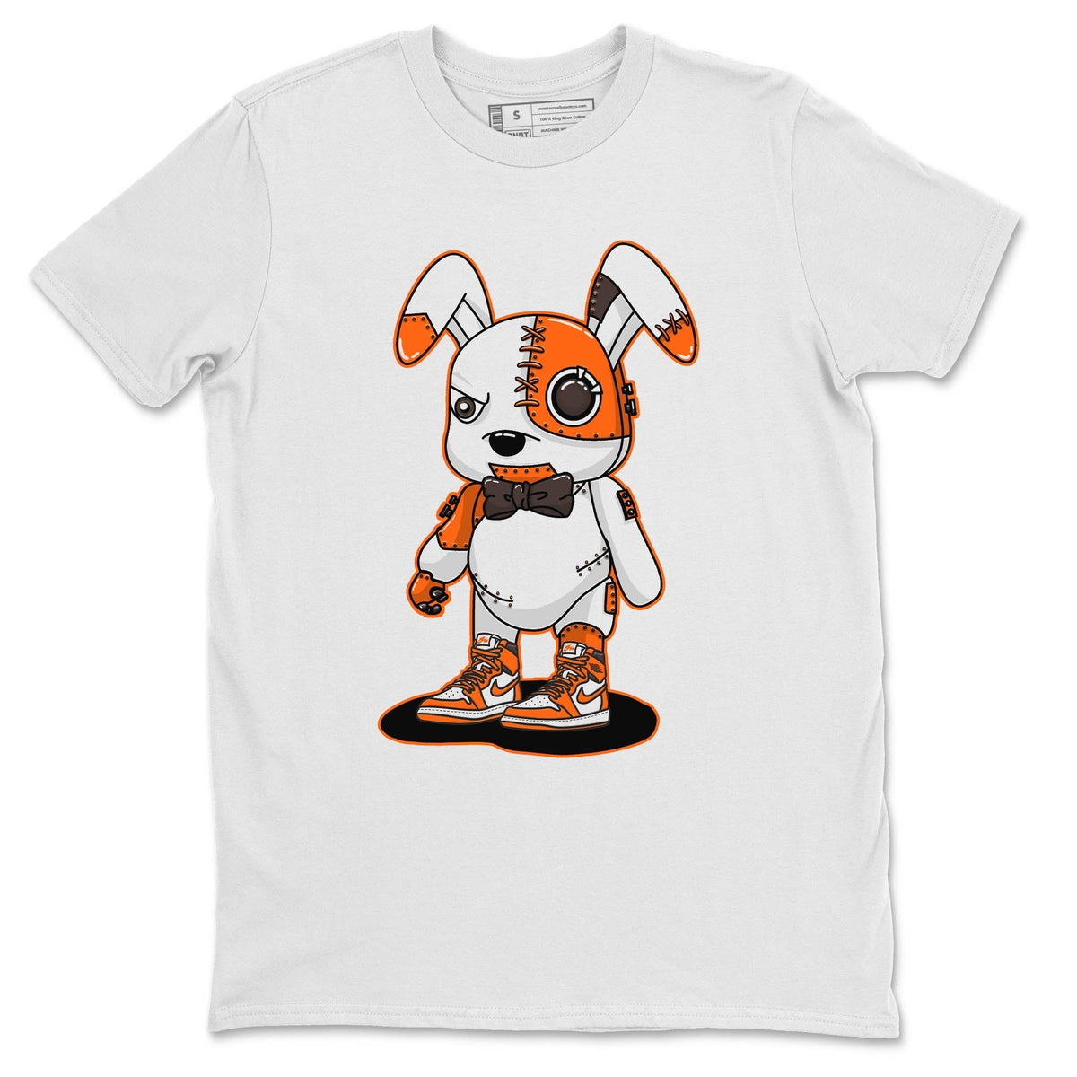 Jordan 1 Starfish Sneaker Matching T-Shirt Cyborg Bunny Sneaker Tees Jordan 1 Starfish Sneaker Release Tees Crew Neck Tees