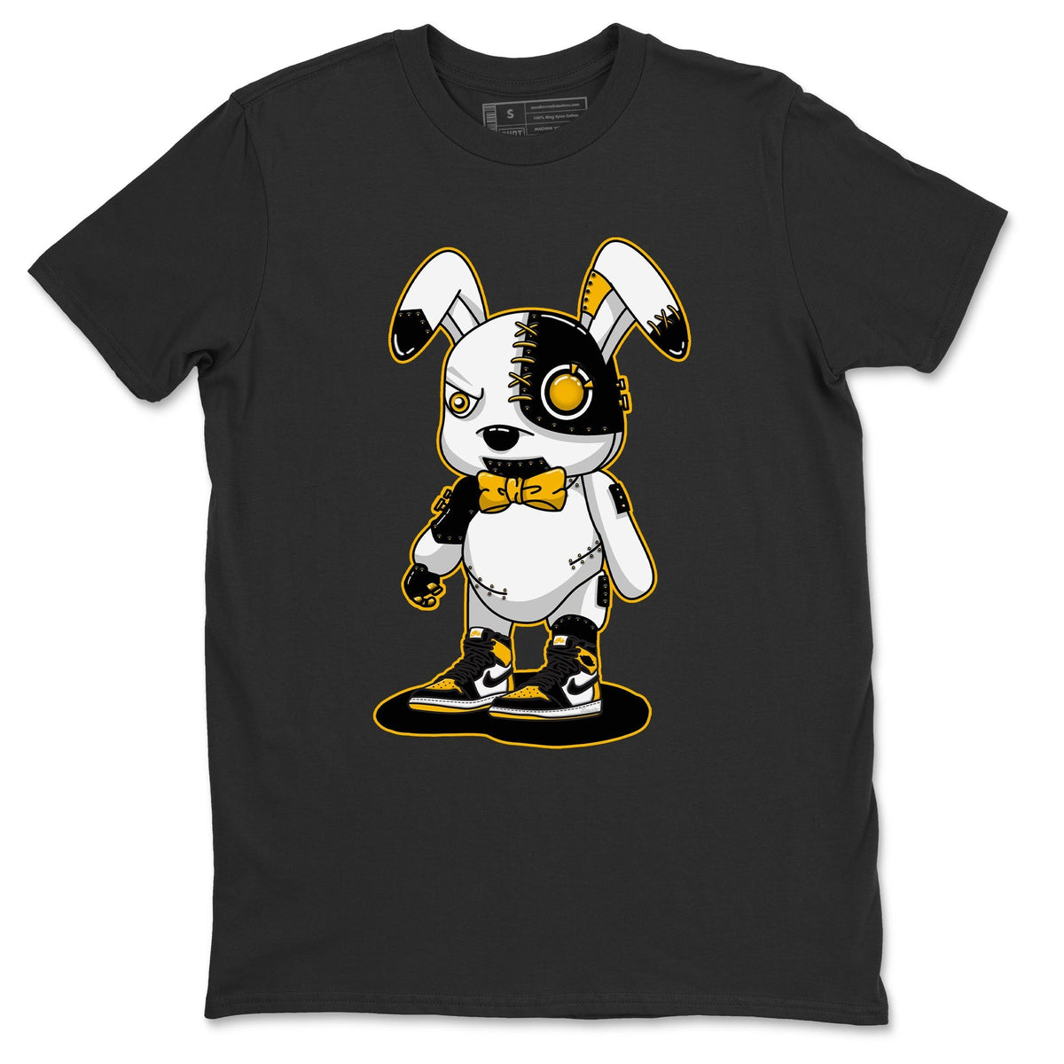 Jordan 1 Taxi Sneaker Matching T-Shirt Cyborg Bunny Sneaker Tees Jordan 1 Taxi Sneaker Release Tees Crew Neck Tees