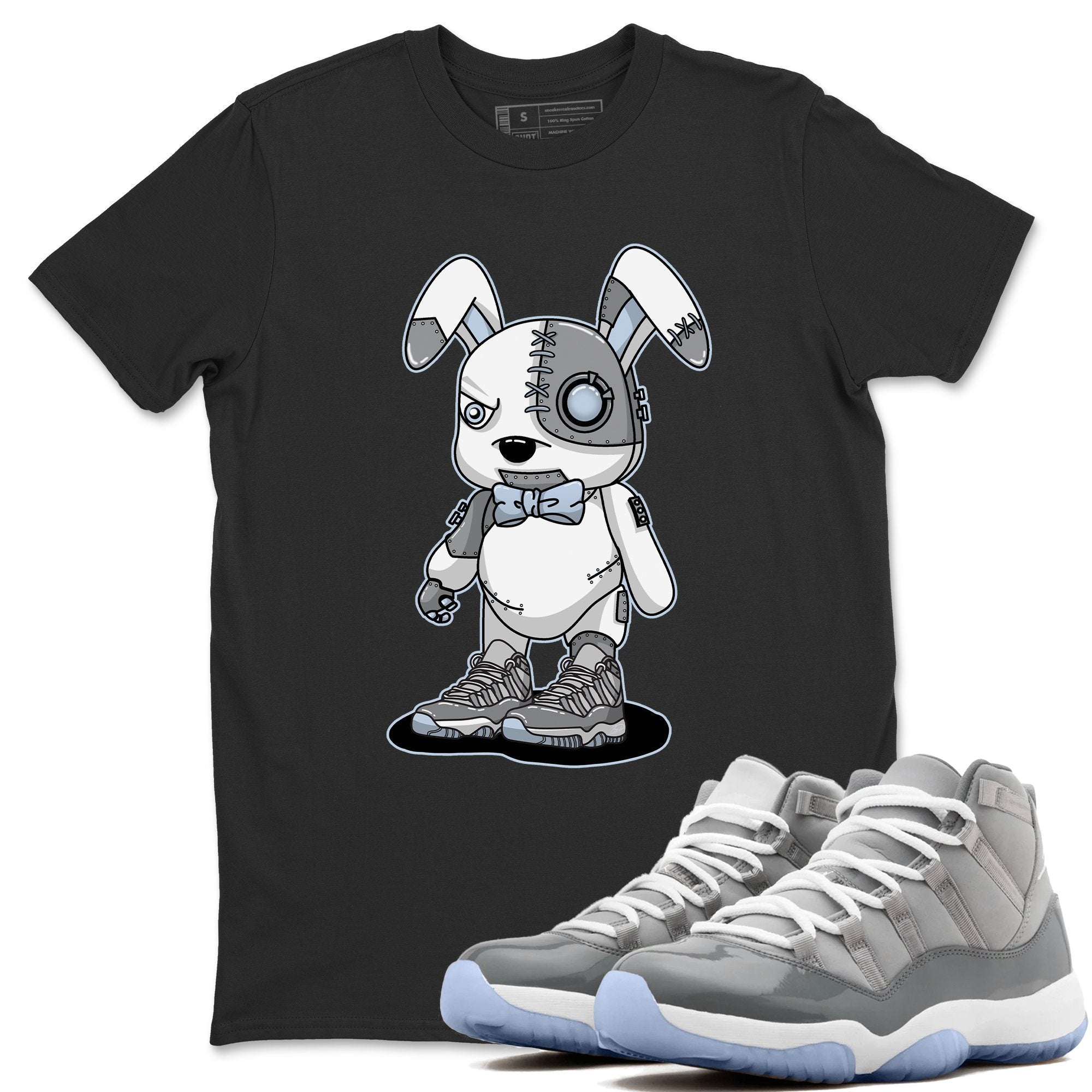 Jordan 11 Cool Grey Shirt To Match Jordans Cyborg Bunny Sneaker Tees Jordan 11 Cool Grey Drip Gear Zone Sneaker Matching Clothing Unisex Shirts