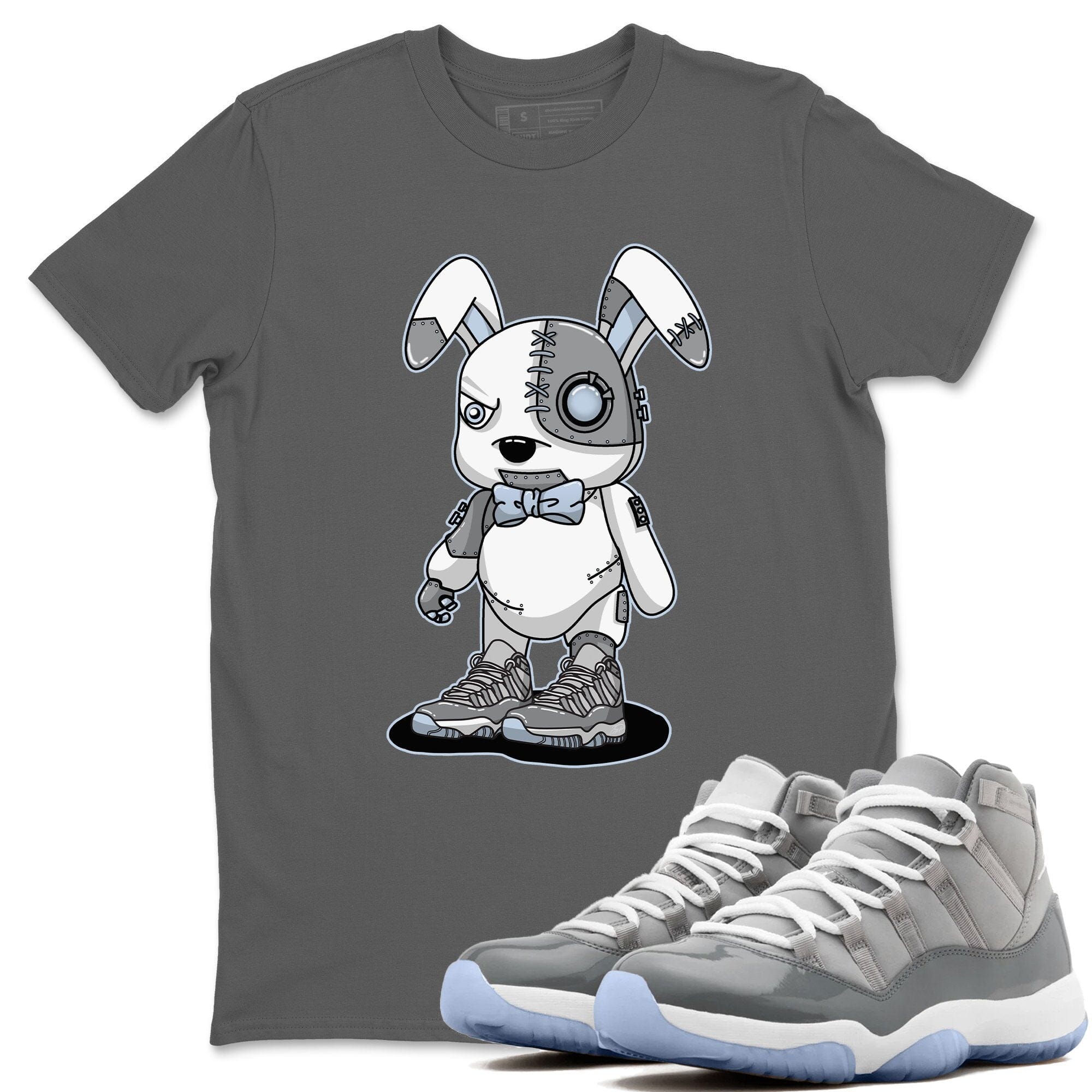 Jordan 11 Cool Grey Shirt To Match Jordans Cyborg Bunny Sneaker Tees Jordan 11 Cool Grey Drip Gear Zone Sneaker Matching Clothing Unisex Shirts