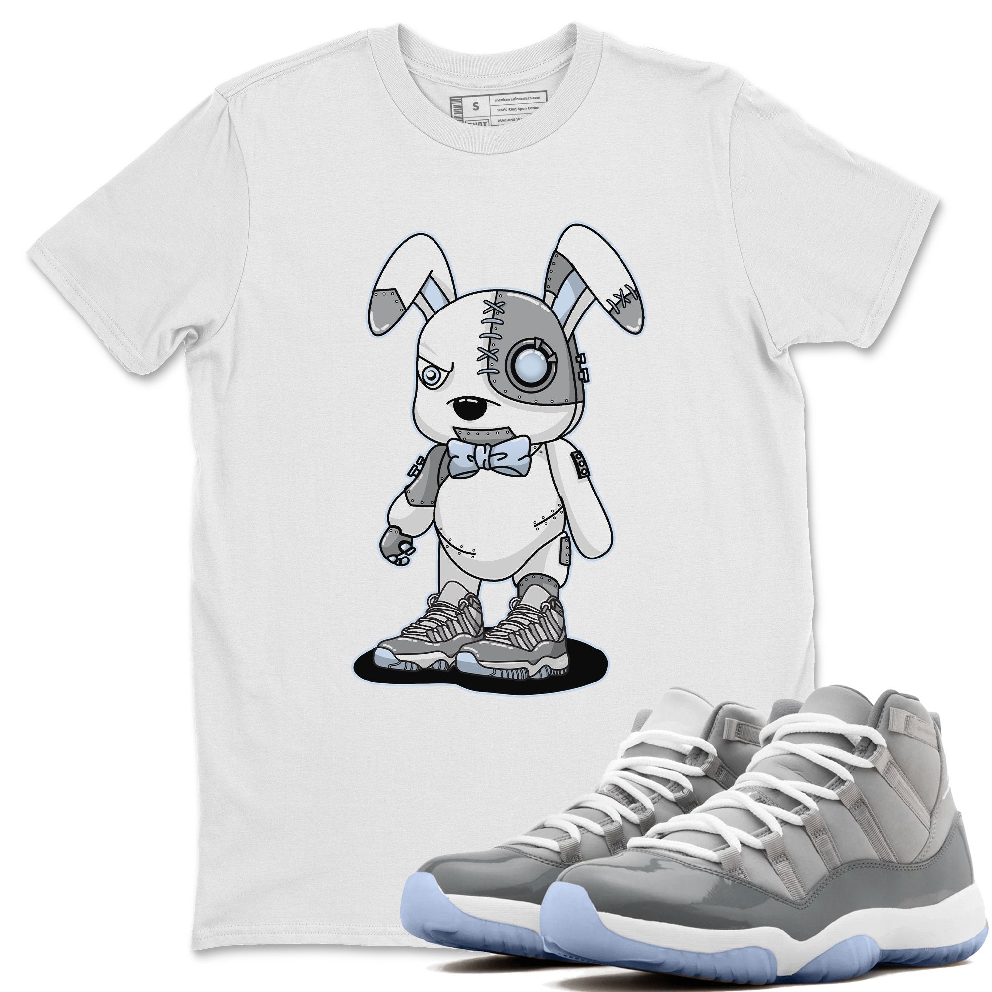 Jordan 11 Cool Grey Shirt To Match Jordans Cyborg Bunny Sneaker Tees Jordan 11 Cool Grey Drip Gear Zone Sneaker Matching Clothing Unisex Shirts