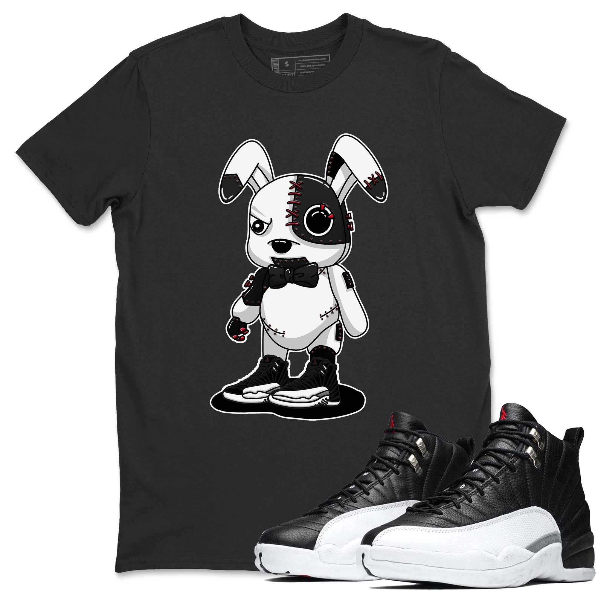 Jordan 12 Playoffs Shirt To Match Jordans Cyborg Bunny Sneaker Tees Jordan 12 Playoffs Drip Gear Zone Sneaker Matching Clothing Unisex Shirts