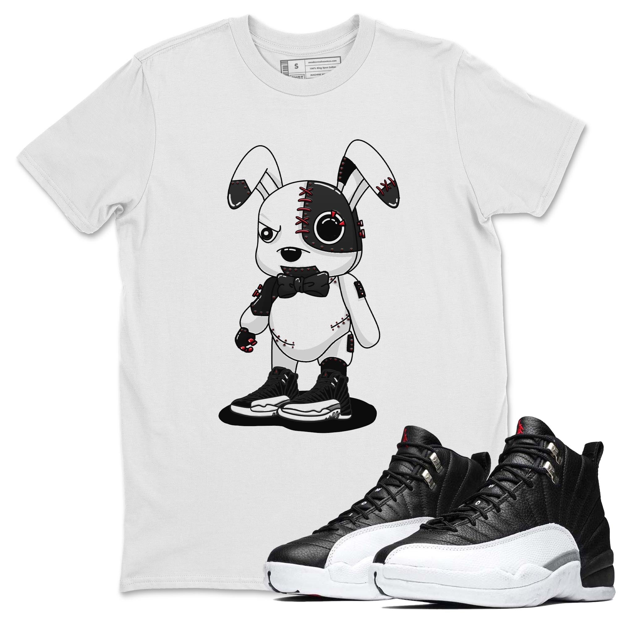 Jordan 12 Playoffs Shirt To Match Jordans Cyborg Bunny Sneaker Tees Jordan 12 Playoffs Drip Gear Zone Sneaker Matching Clothing Unisex Shirts