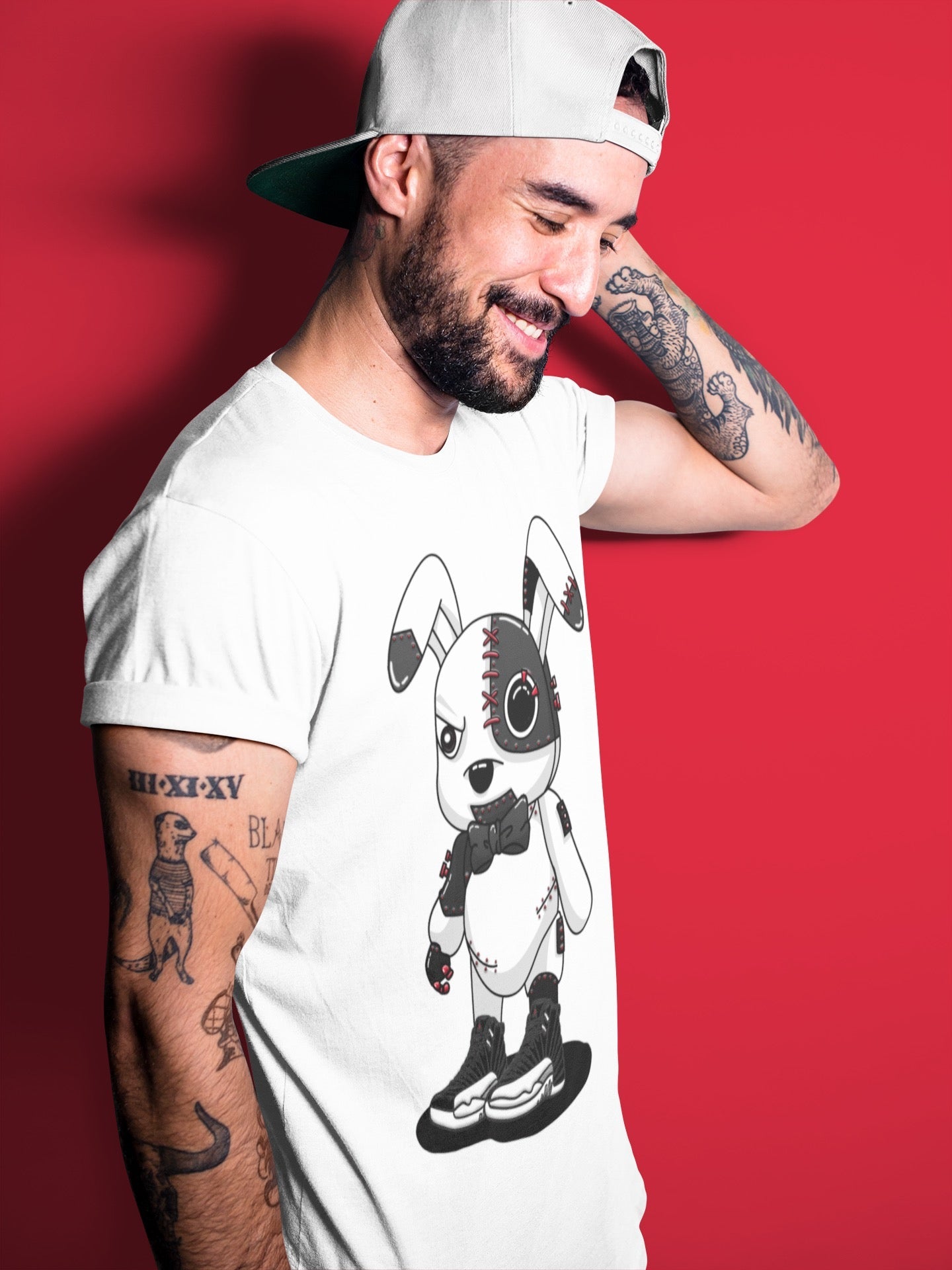 Jordan 12 Playoffs Shirt To Match Jordans Cyborg Bunny Sneaker Tees Jordan 12 Playoffs Drip Gear Zone Sneaker Matching Clothing Unisex Shirts