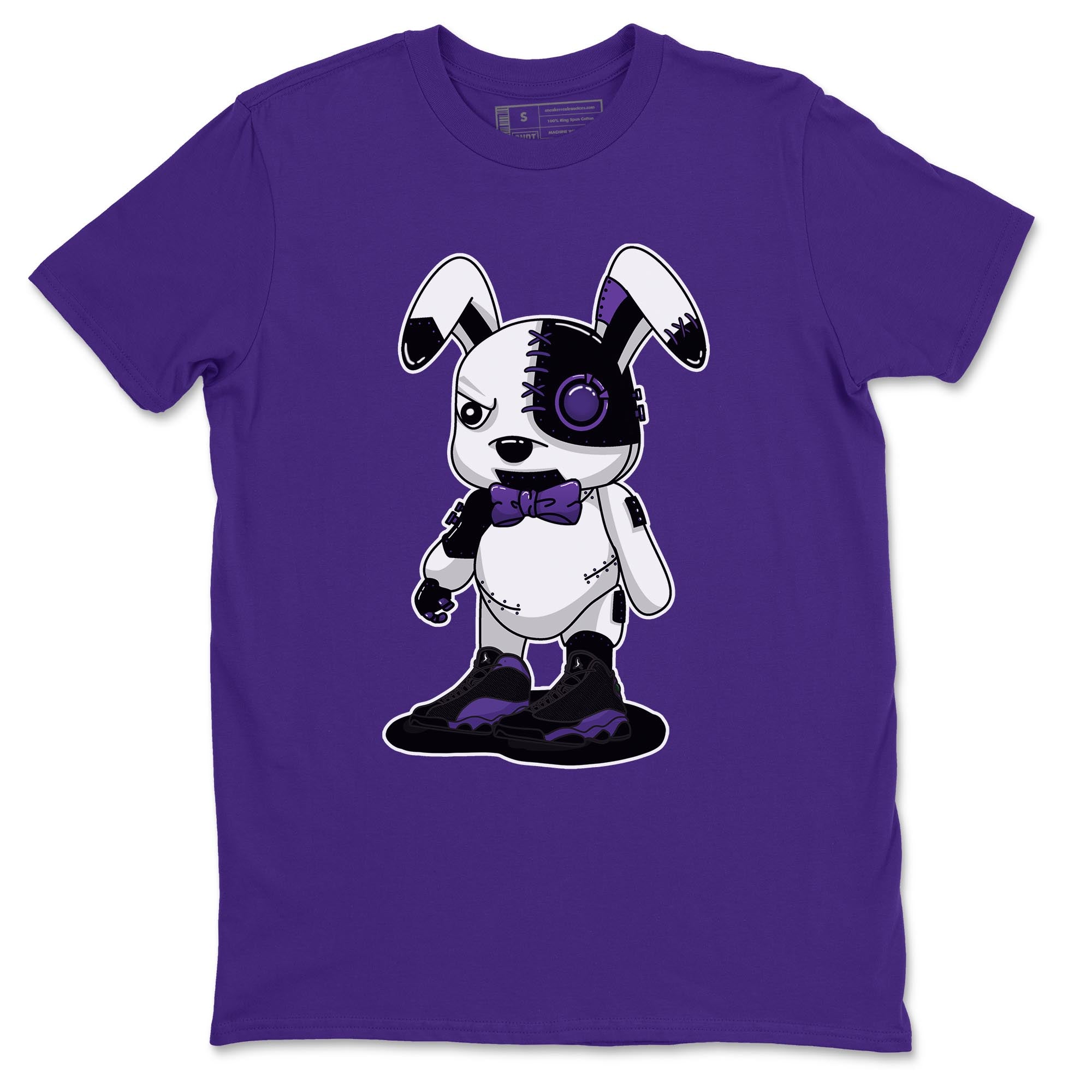 Jordan 13 Court Purple Shirt To Match Jordans Cyborg Bunny Sneaker Tees Jordan 13 Court Purple Drip Gear Zone Sneaker Matching Clothing Unisex Shirts