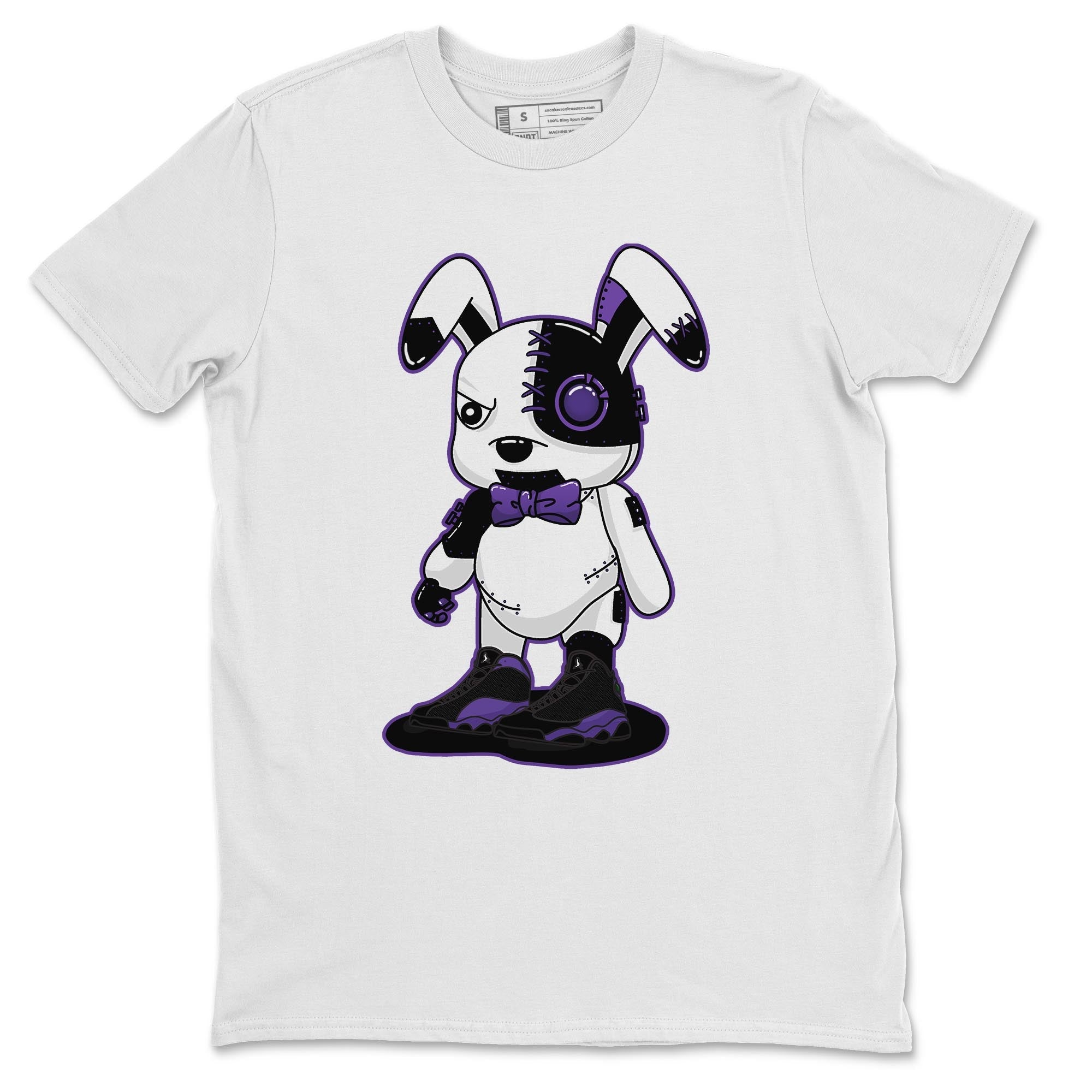 Jordan 13 Court Purple Shirt To Match Jordans Cyborg Bunny Sneaker Tees Jordan 13 Court Purple Drip Gear Zone Sneaker Matching Clothing Unisex Shirts