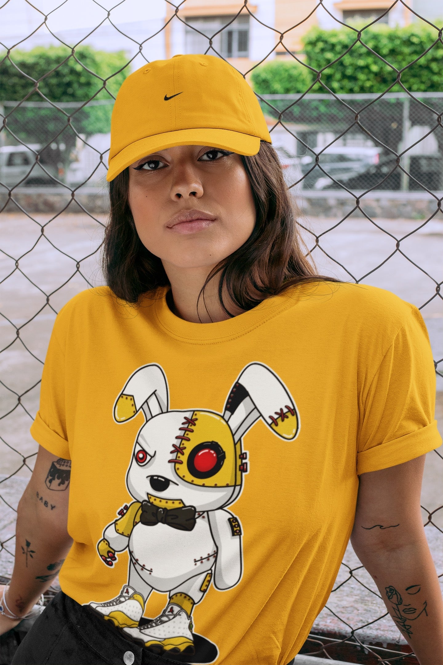 Jordan 13 Del Sol Shirt To Match Jordans Cyborg Bunny Sneaker Tees Jordan 13 Del Sol Drip Gear Zone Sneaker Matching Clothing Unisex Shirts