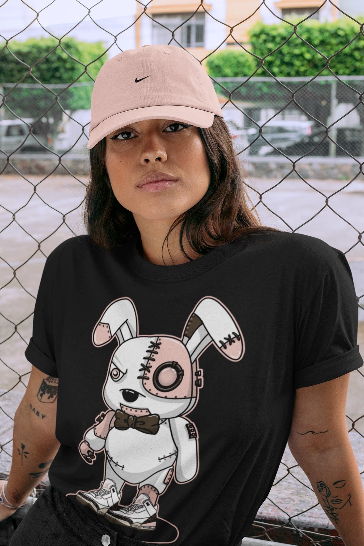 Jordan 3 Atmosphere Sneaker Matching T-Shirt Cyborg Bunny Sneaker Tees Jordan 3 Atmosphere Sneaker Release Tees Crew Neck Tees