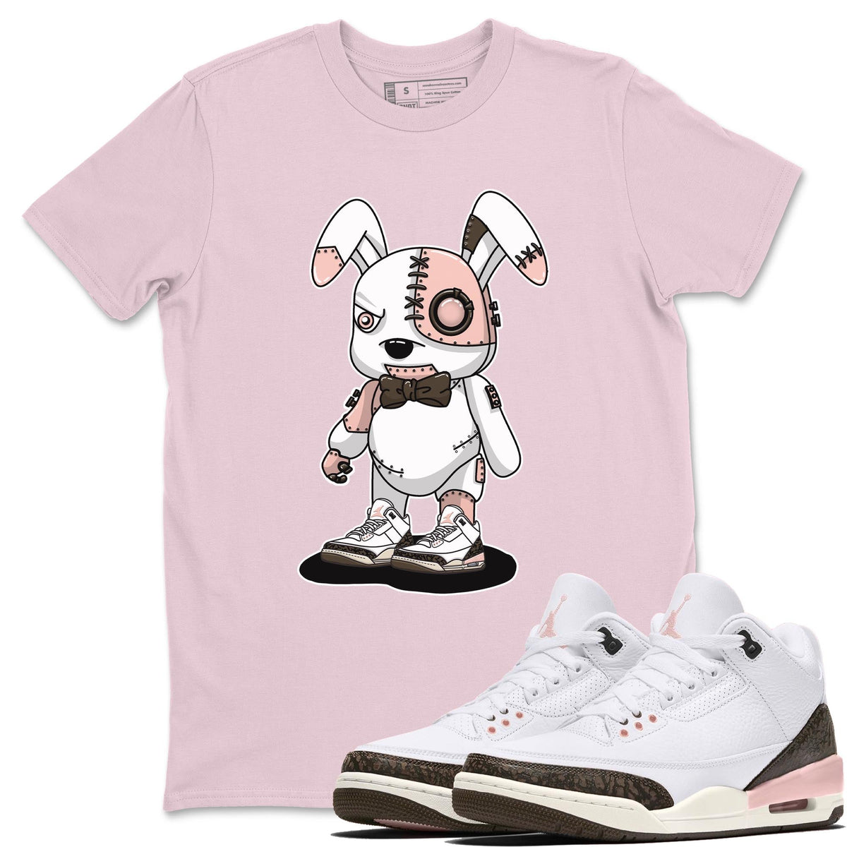 Jordan 3 Atmosphere Sneaker Matching T-Shirt Cyborg Bunny Sneaker Tees Jordan 3 Atmosphere Sneaker Release Tees Crew Neck Tees