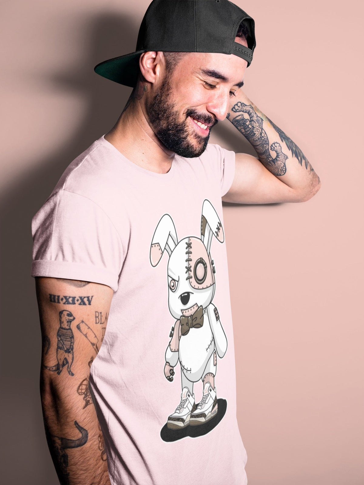 Jordan 3 Atmosphere Sneaker Matching T-Shirt Cyborg Bunny Sneaker Tees Jordan 3 Atmosphere Sneaker Release Tees Crew Neck Tees