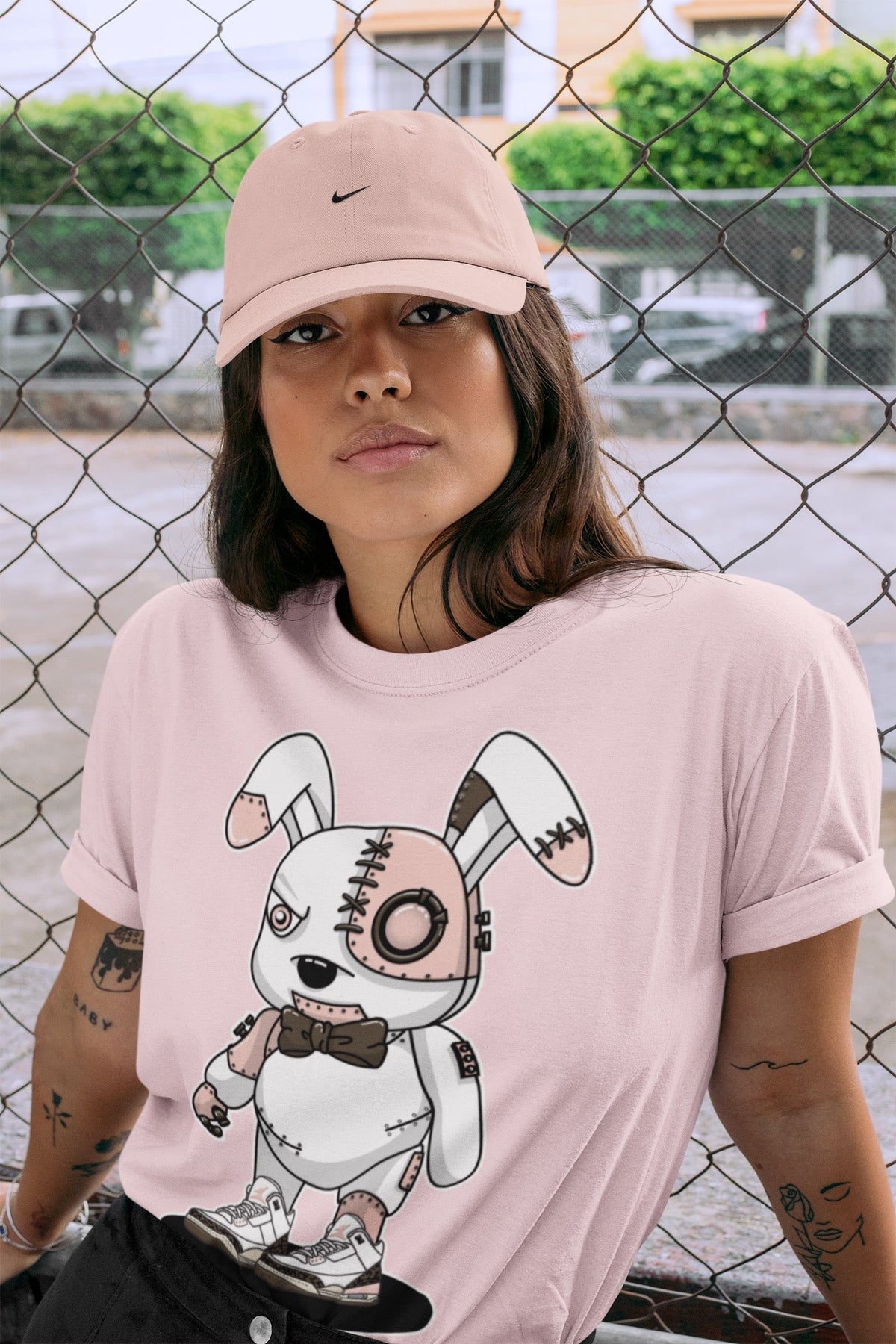 Jordan 3 Atmosphere Sneaker Matching T-Shirt Cyborg Bunny Sneaker Tees Jordan 3 Atmosphere Sneaker Release Tees Crew Neck Tees