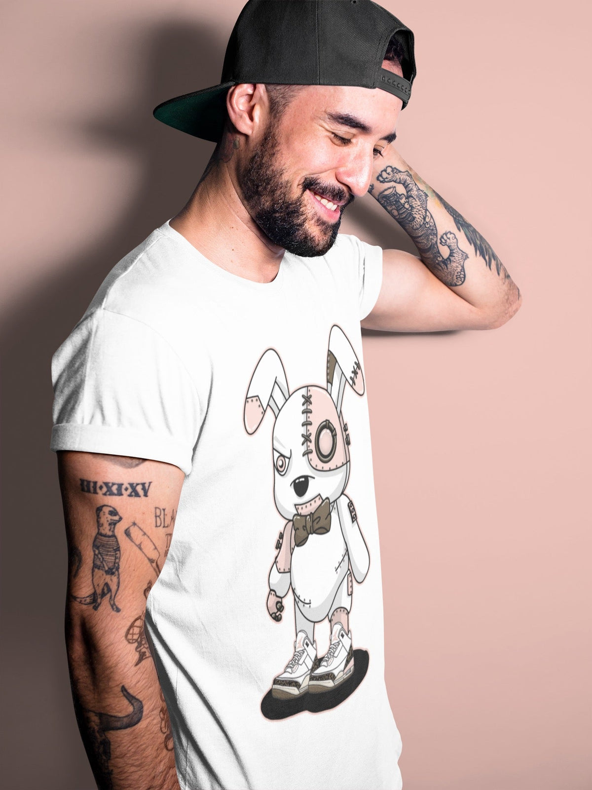 Jordan 3 Atmosphere Sneaker Matching T-Shirt Cyborg Bunny Sneaker Tees Jordan 3 Atmosphere Sneaker Release Tees Crew Neck Tees