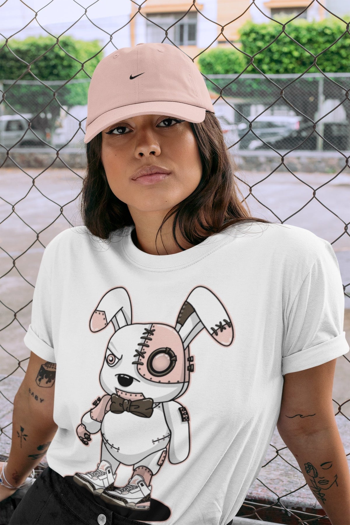 Jordan 3 Atmosphere Sneaker Matching T-Shirt Cyborg Bunny Sneaker Tees Jordan 3 Atmosphere Sneaker Release Tees Crew Neck Tees