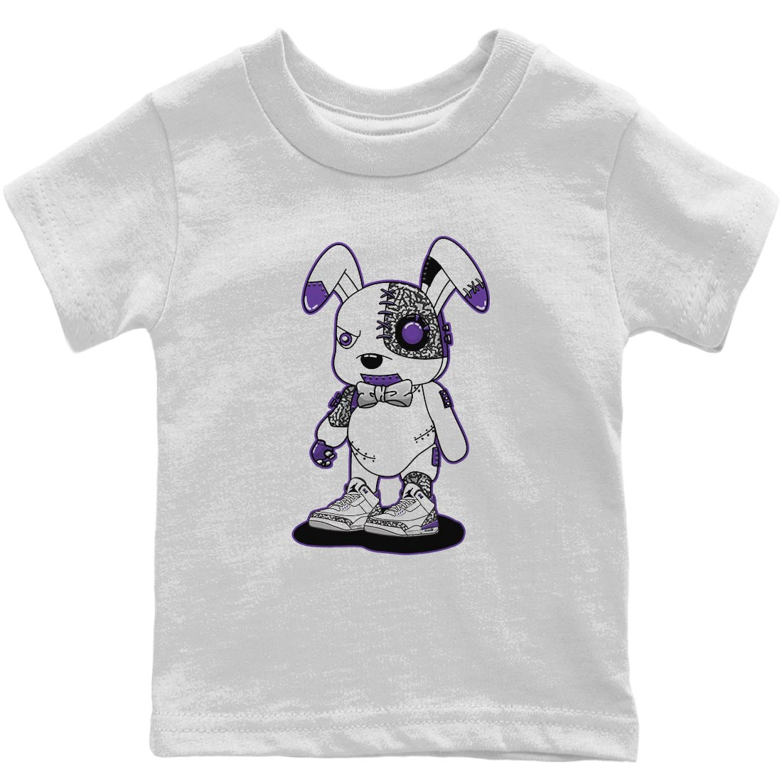 Jordan 3 Dark Iris Sneaker Matching T-Shirt Cyborg Bunny Sneaker Tees Jordan 3 Dark Iris Sneaker Release Tees Kids Shirts