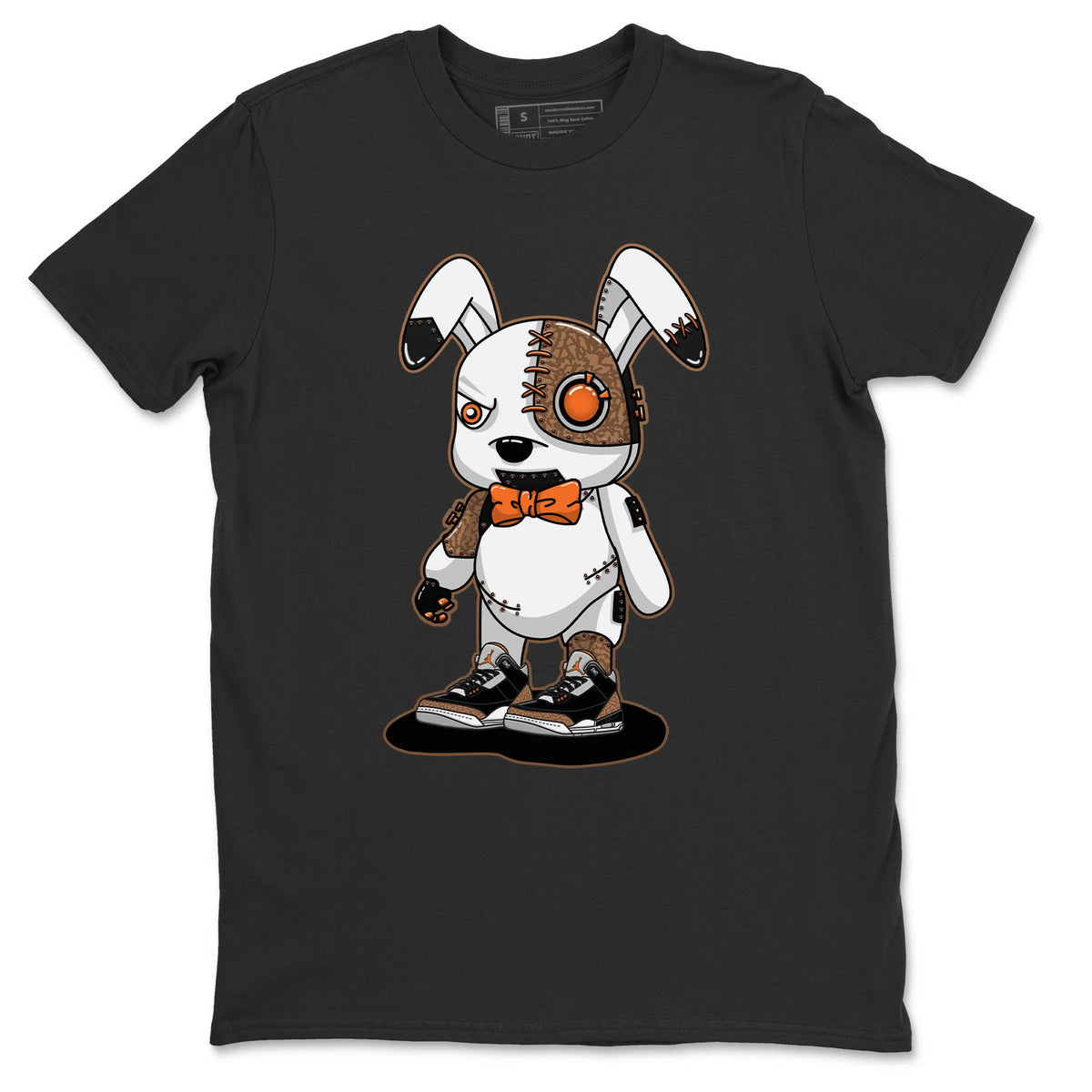 Jordan 3 Desert Elephant Sneaker Matching T-Shirt Cyborg Bunny Sneaker Tees Jordan 3 Desert Elephant Sneaker Release Tees Crew Neck Tees