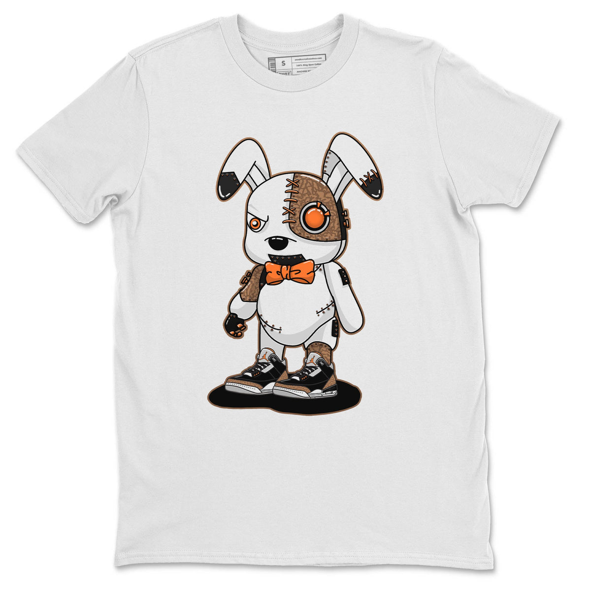 Jordan 3 Desert Elephant Sneaker Matching T-Shirt Cyborg Bunny Sneaker Tees Jordan 3 Desert Elephant Sneaker Release Tees Crew Neck Tees