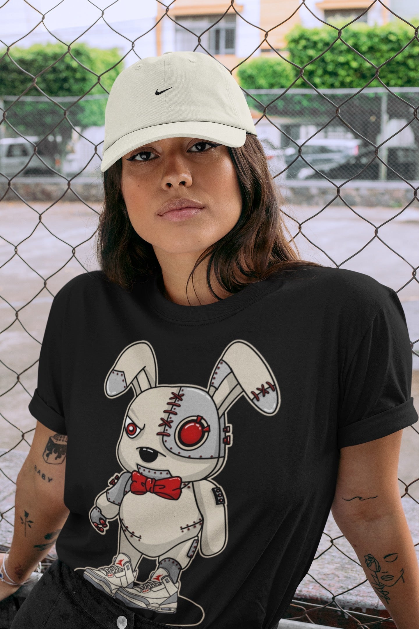 Jordan 3 Muslin Shirt To Match Jordans Cyborg Bunny Sneaker Tees Jordan 3 Muslin Drip Gear Zone Sneaker Matching Clothing Unisex Shirts