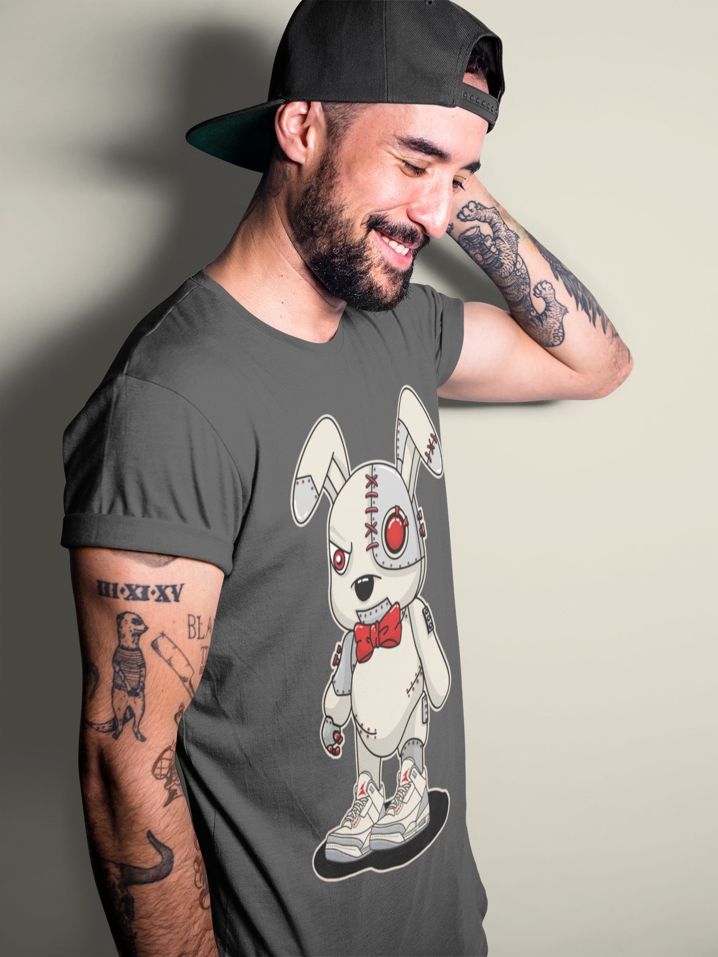 Jordan 3 Muslin Shirt To Match Jordans Cyborg Bunny Sneaker Tees Jordan 3 Muslin Drip Gear Zone Sneaker Matching Clothing Unisex Shirts