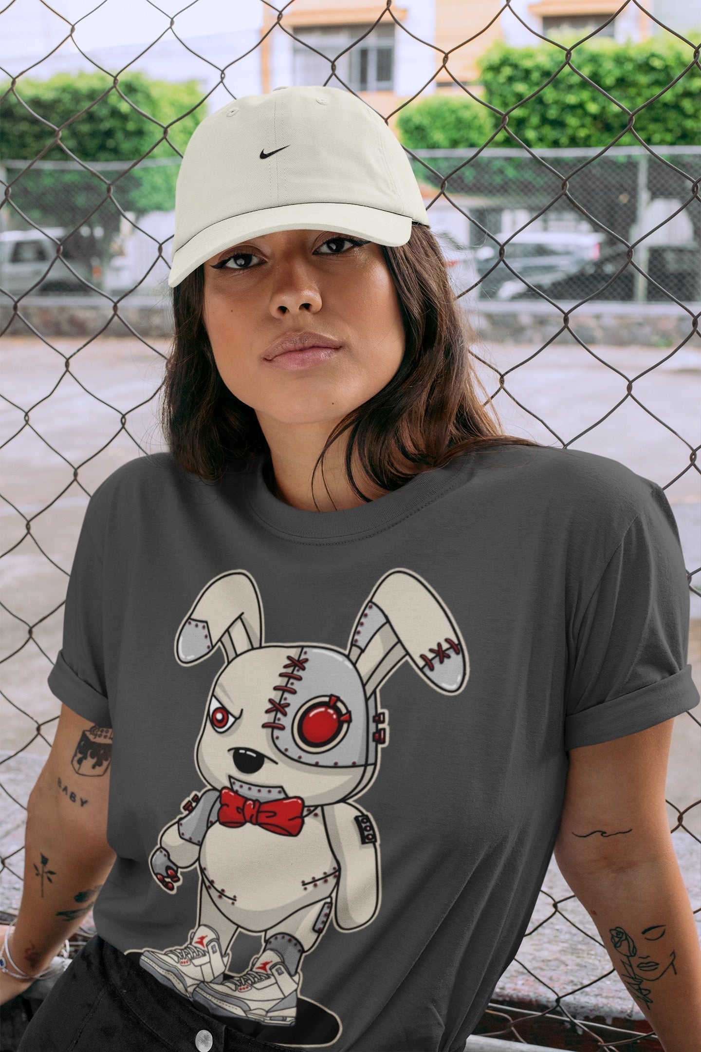 Jordan 3 Muslin Shirt To Match Jordans Cyborg Bunny Sneaker Tees Jordan 3 Muslin Drip Gear Zone Sneaker Matching Clothing Unisex Shirts